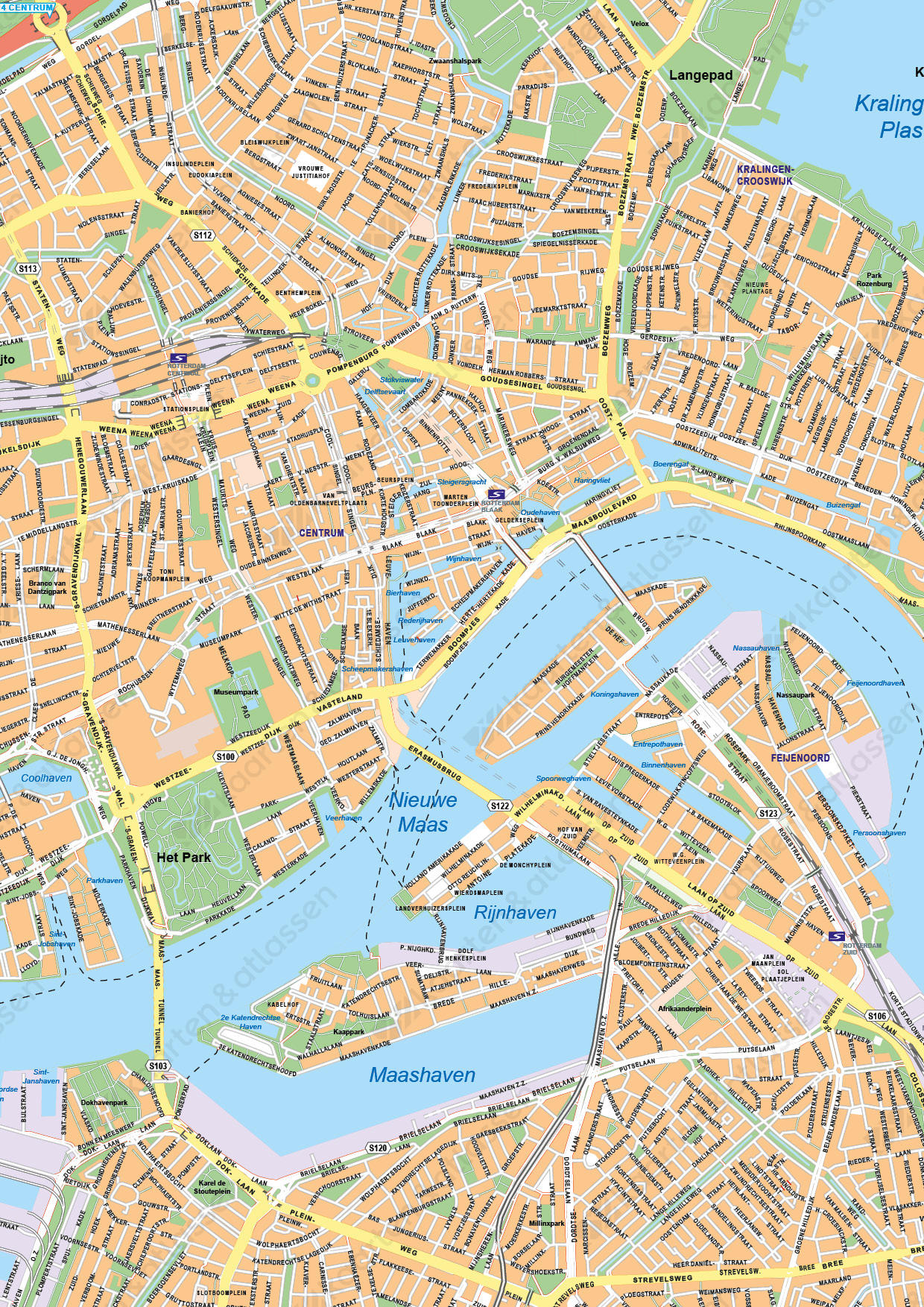 Digitale Kaart Rotterdam