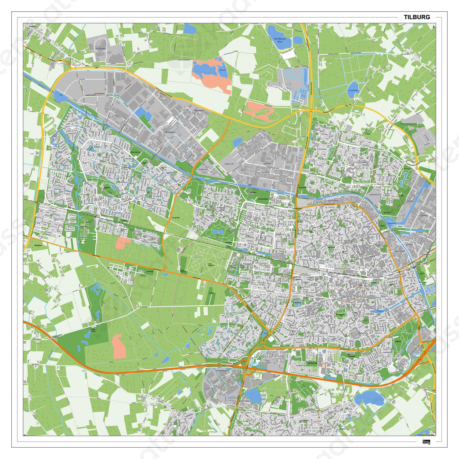 Kaart Tilburg Kaart Tilburg