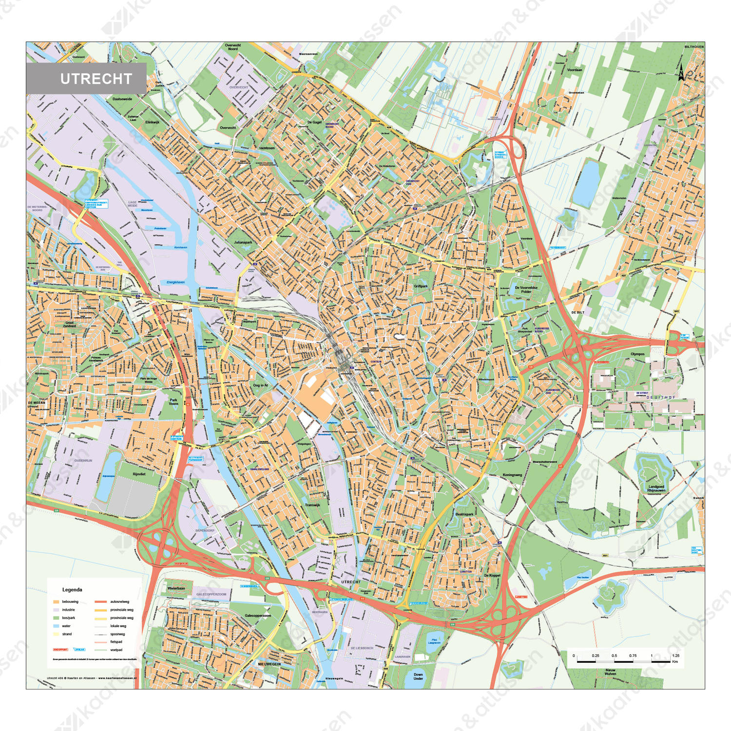 Kaart Utrecht 