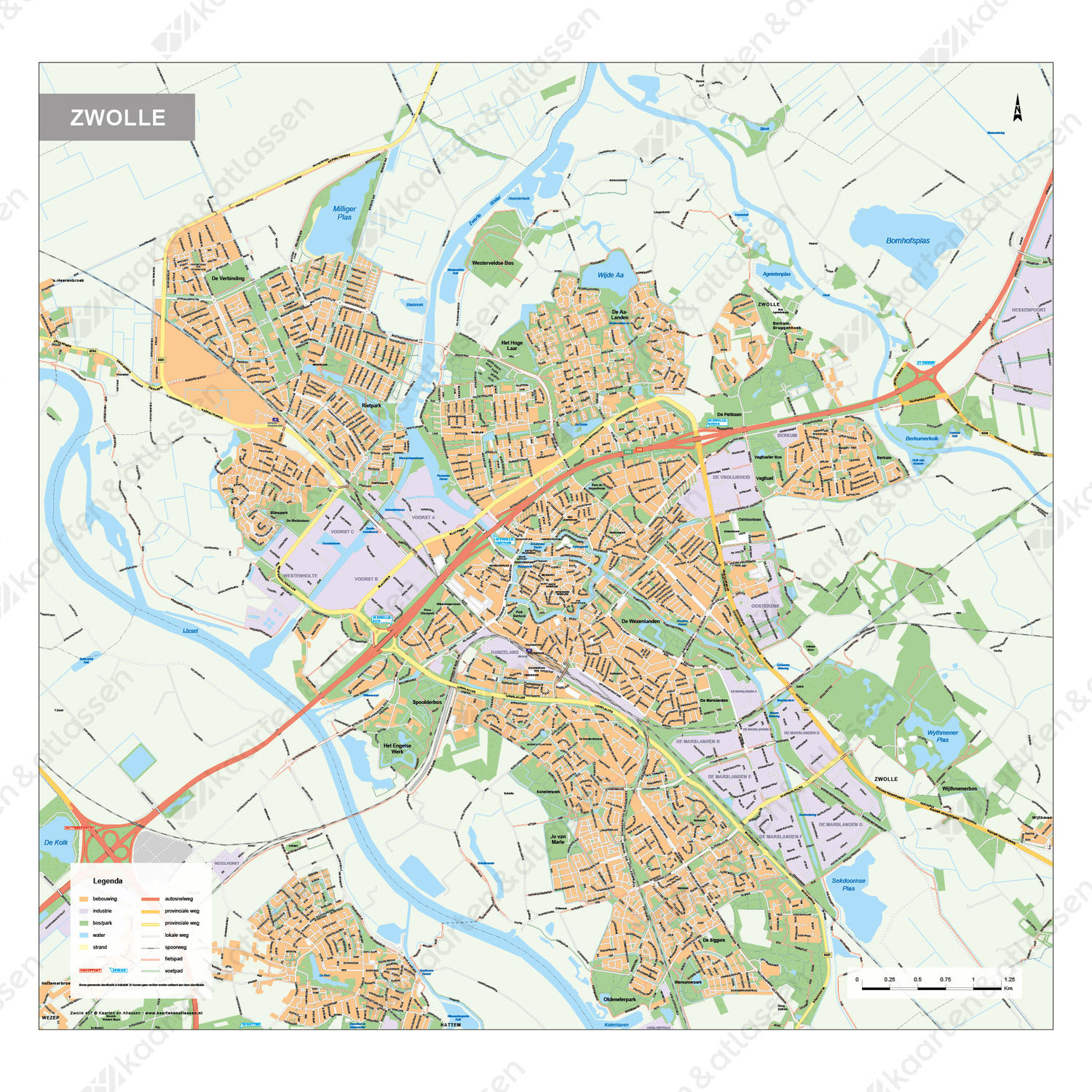 Kaart Zwolle Kaart Zwolle