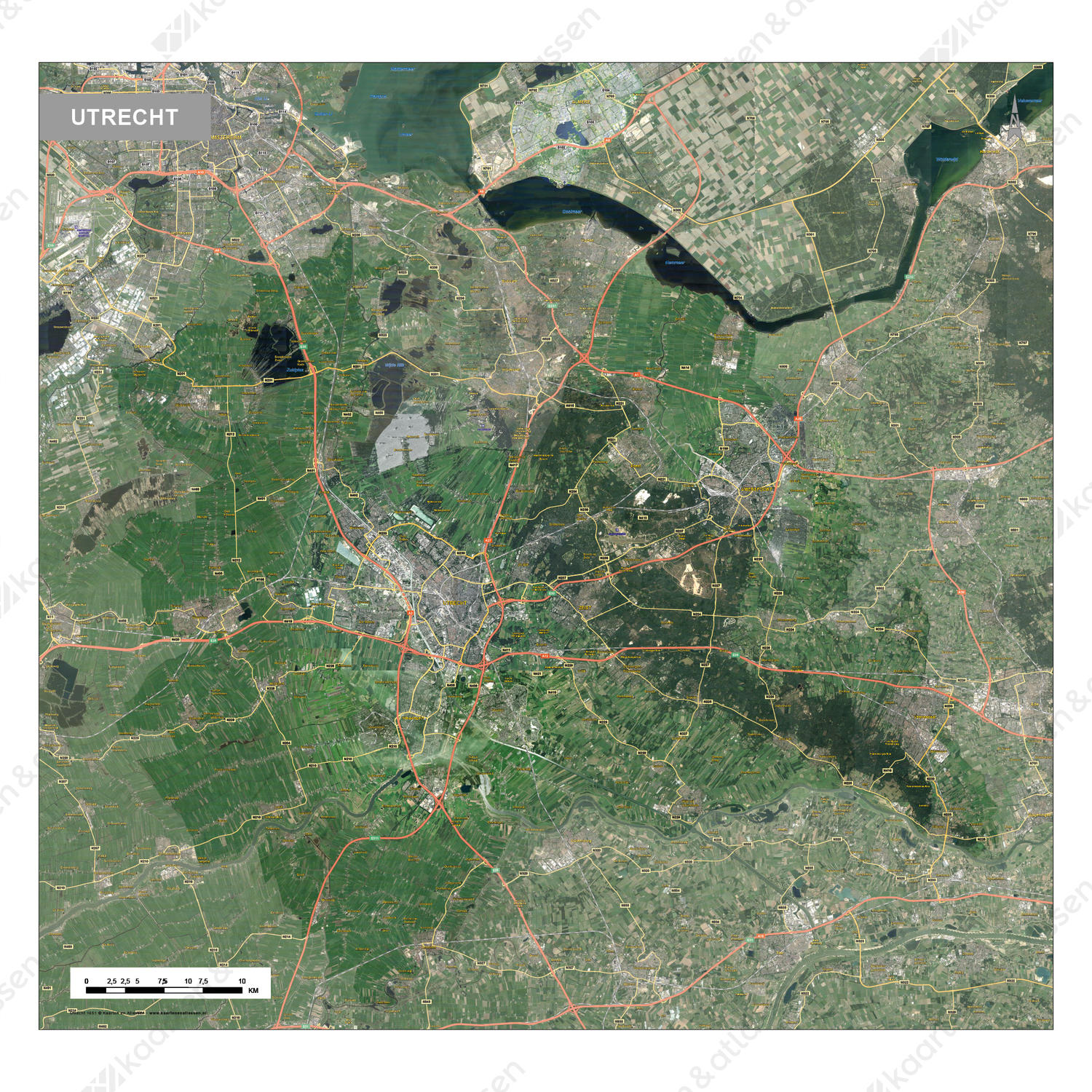 Utrecht satellietkaart Utrecht satellietkaart