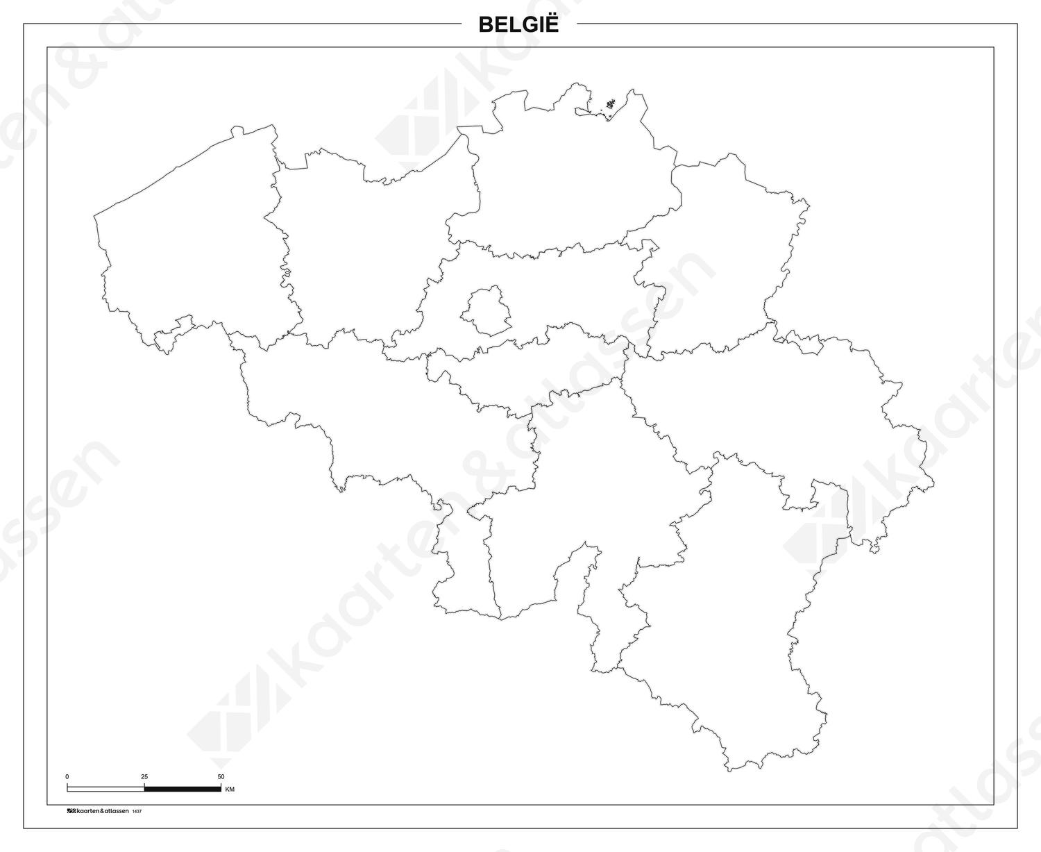 Schoolkaart België Schoolkaart België