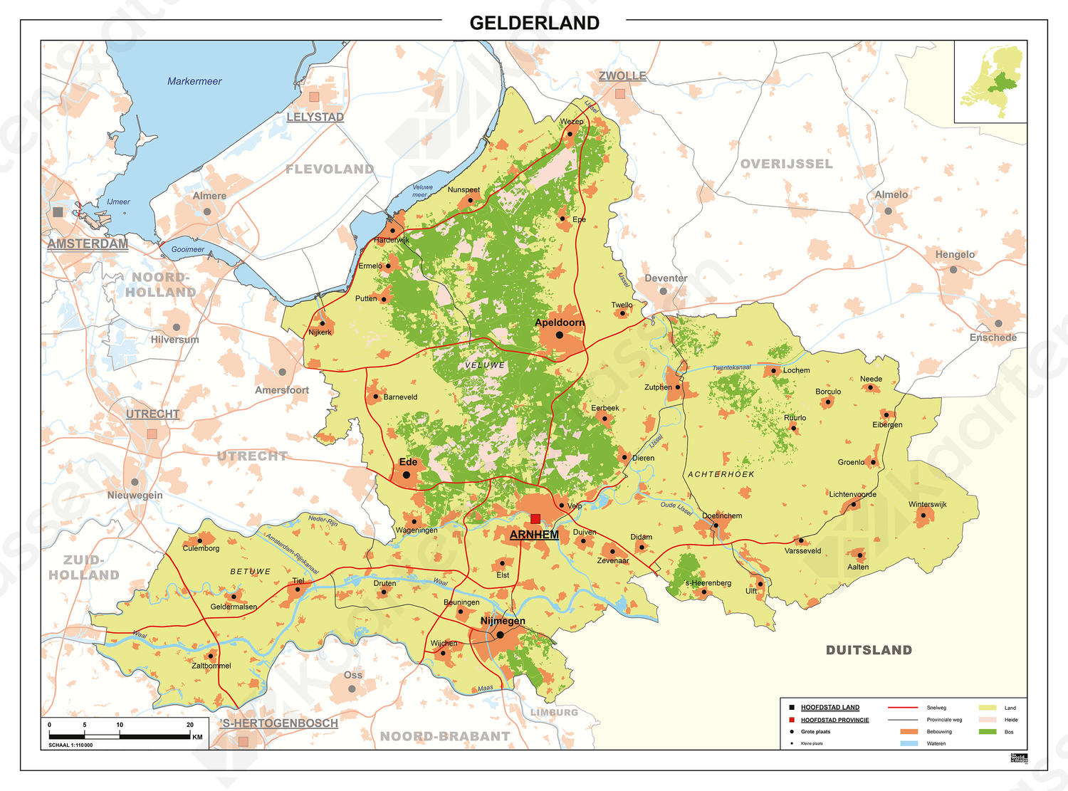 Kaart Gelderland Digitale Kaart Gelderland
