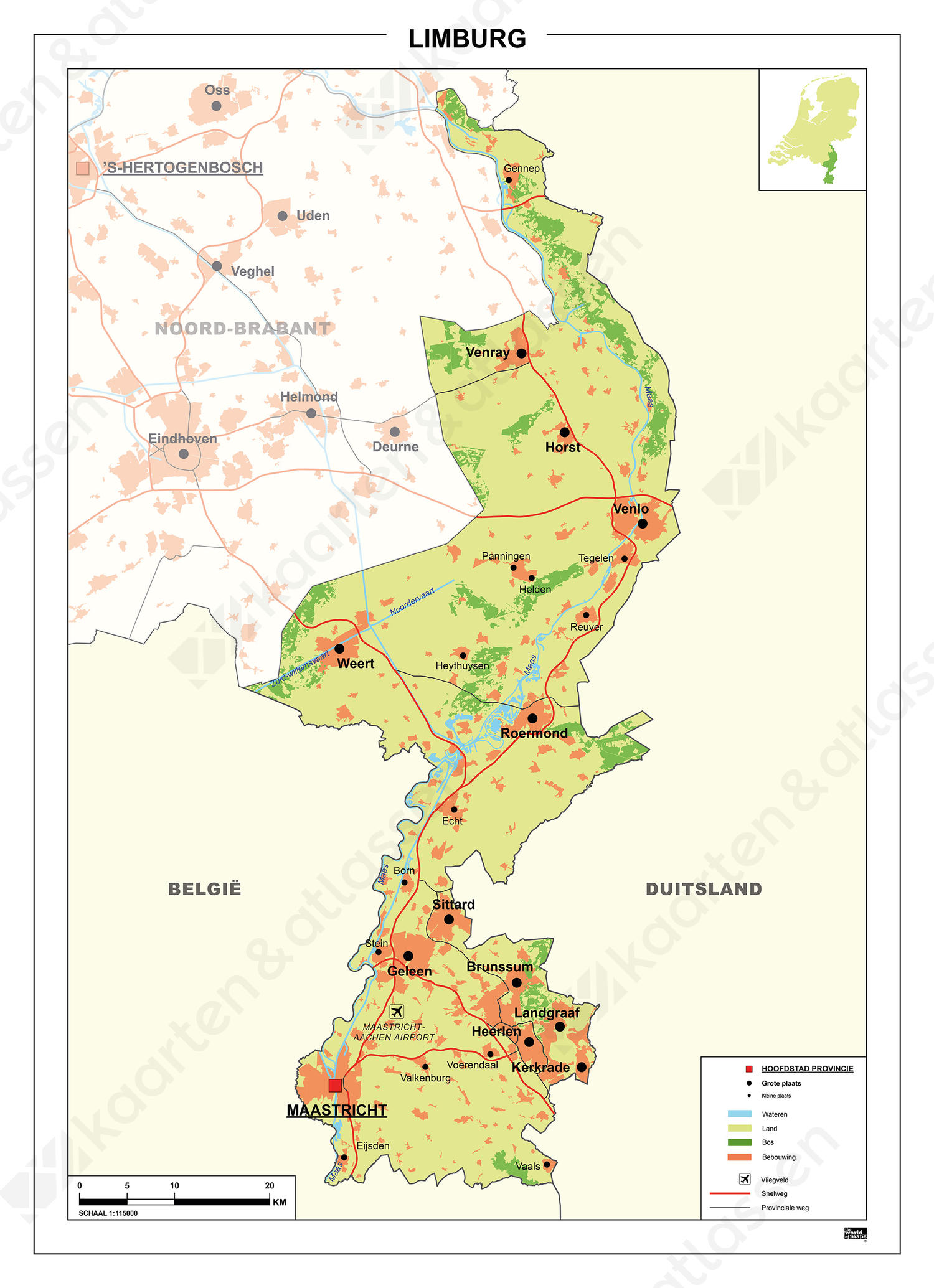 Digitale Kaart Limburg