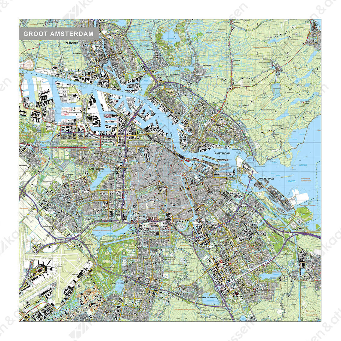 Amsterdam Topografische kaart