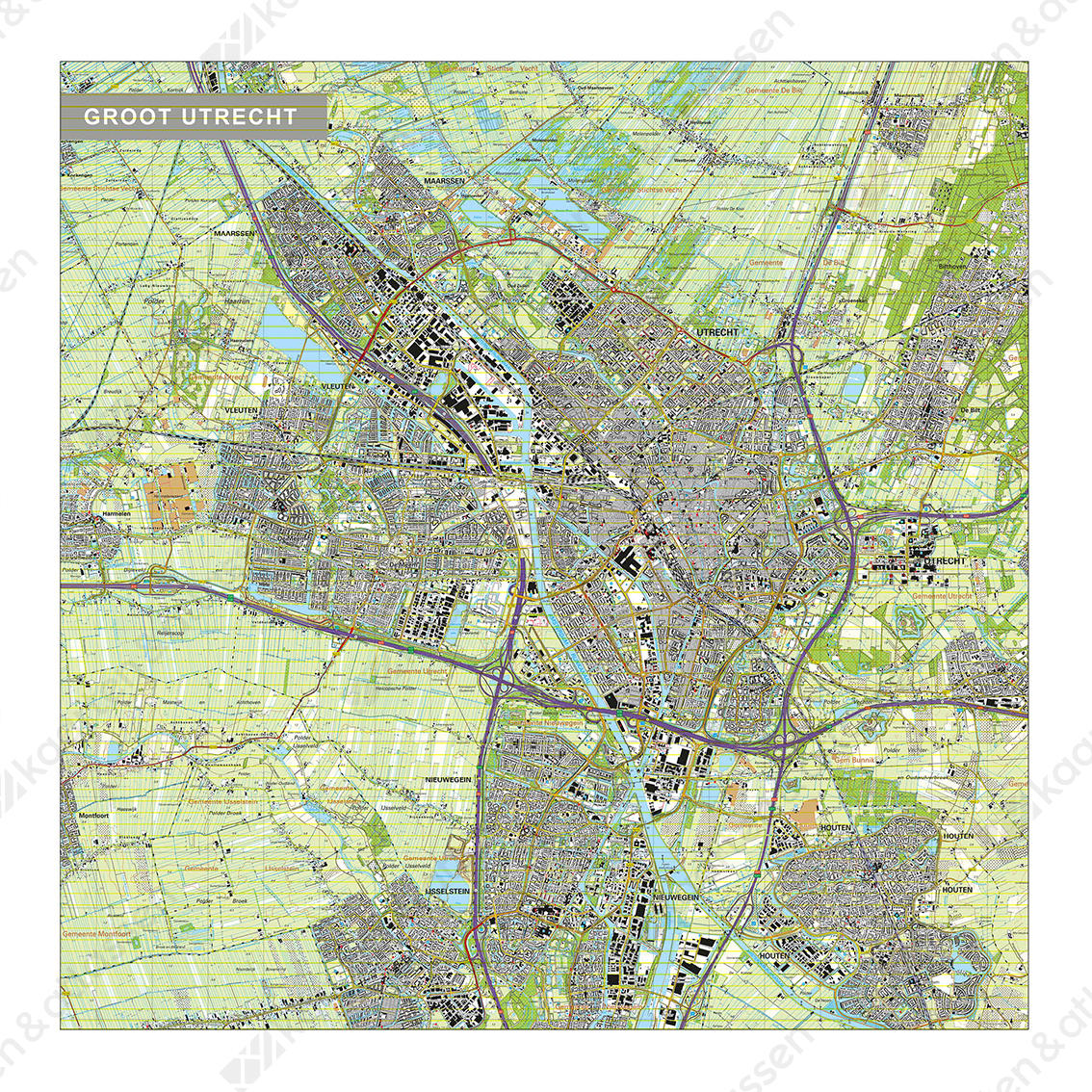 Utrecht Topografische kaart