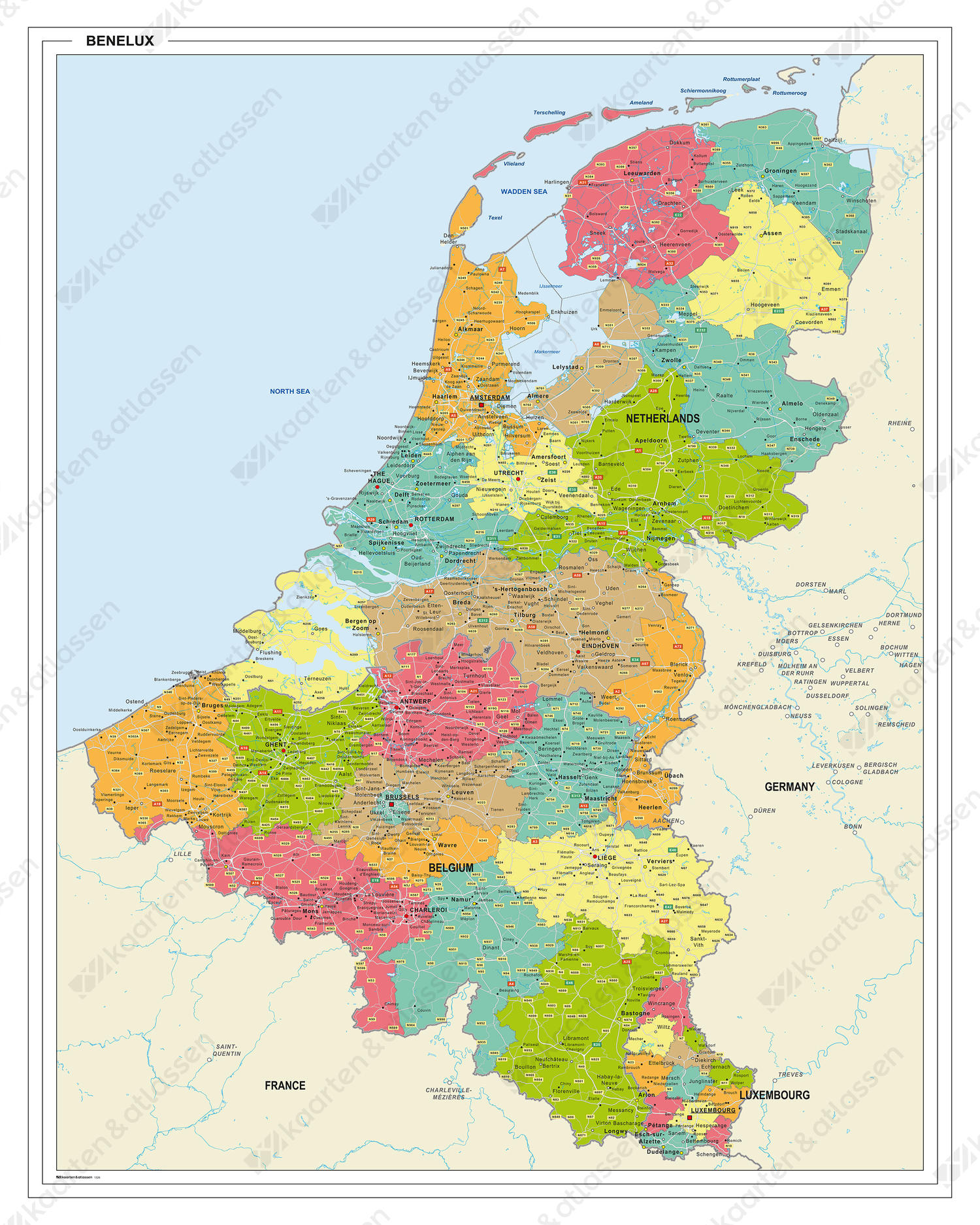 Benelux kaart