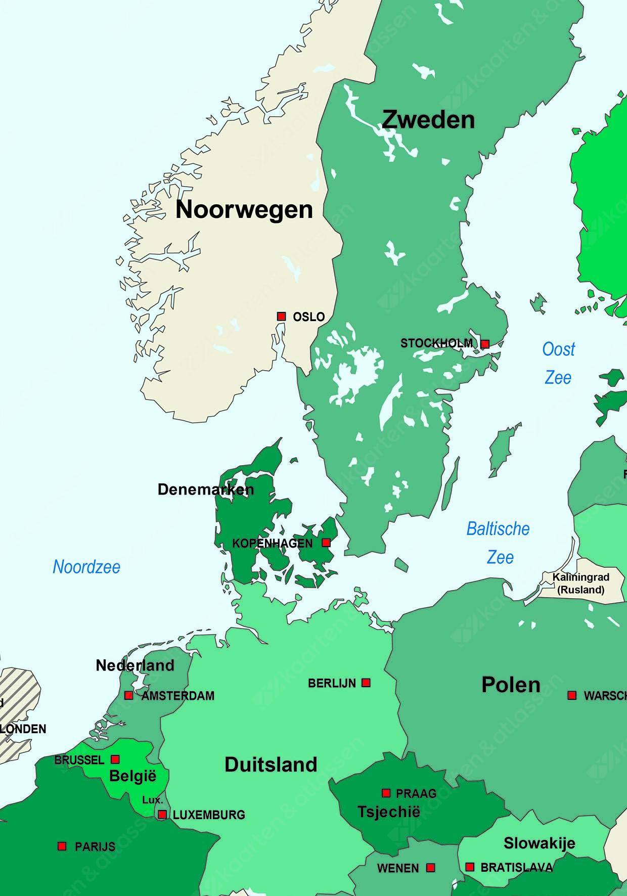 Digitale Schoolkaart Europa (1958-heden)