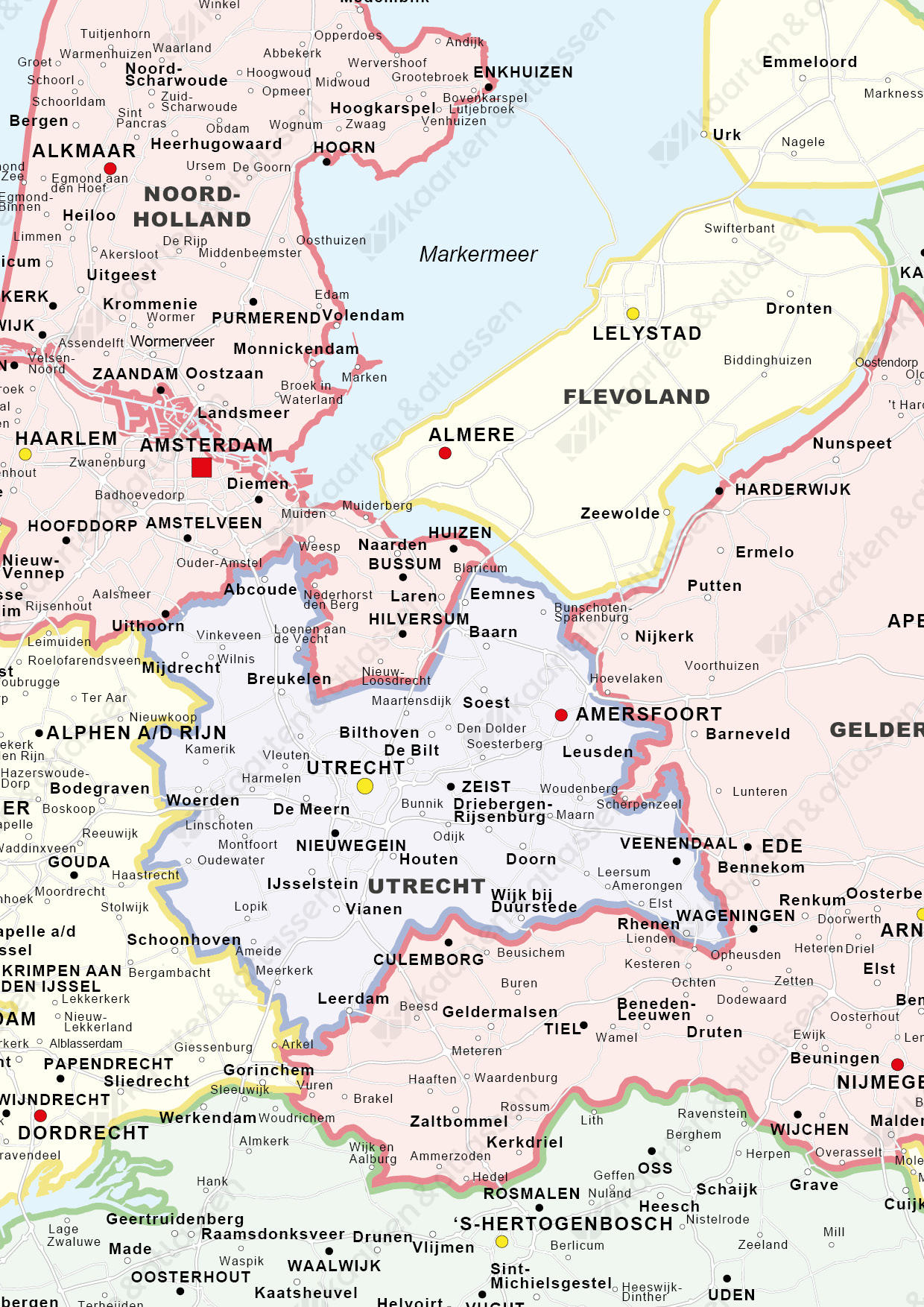 Frisse Landkaart van Nederland