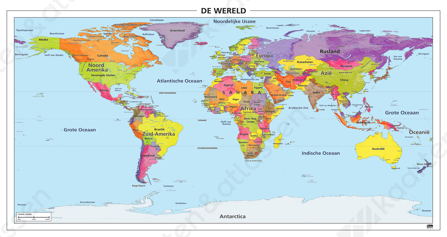 Wereldkaart Met Landen