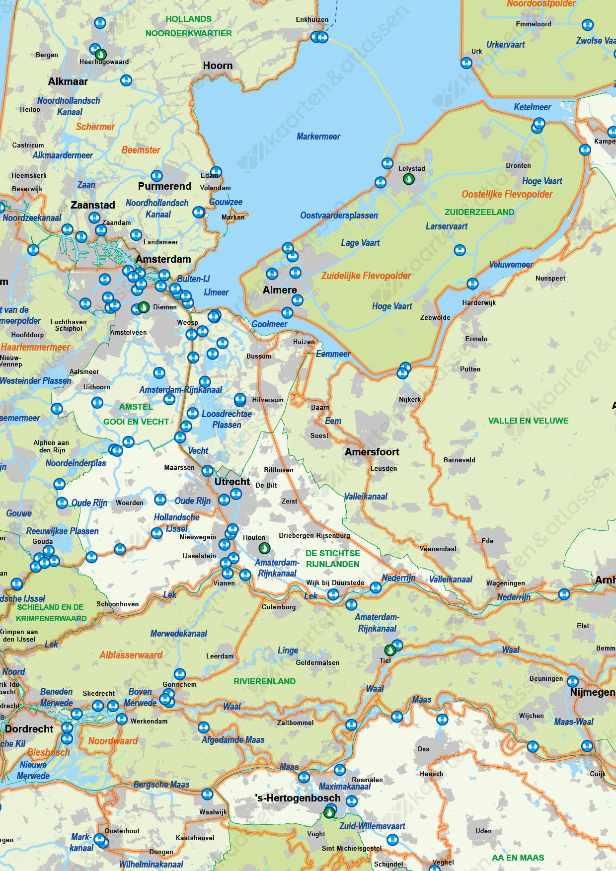Digitale Waterkaart van Nederland