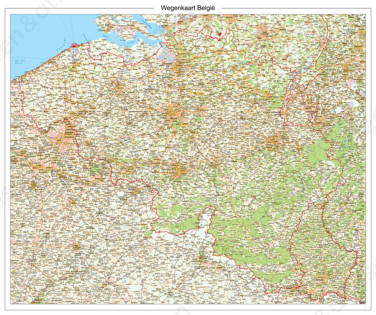 Wegenkaart België