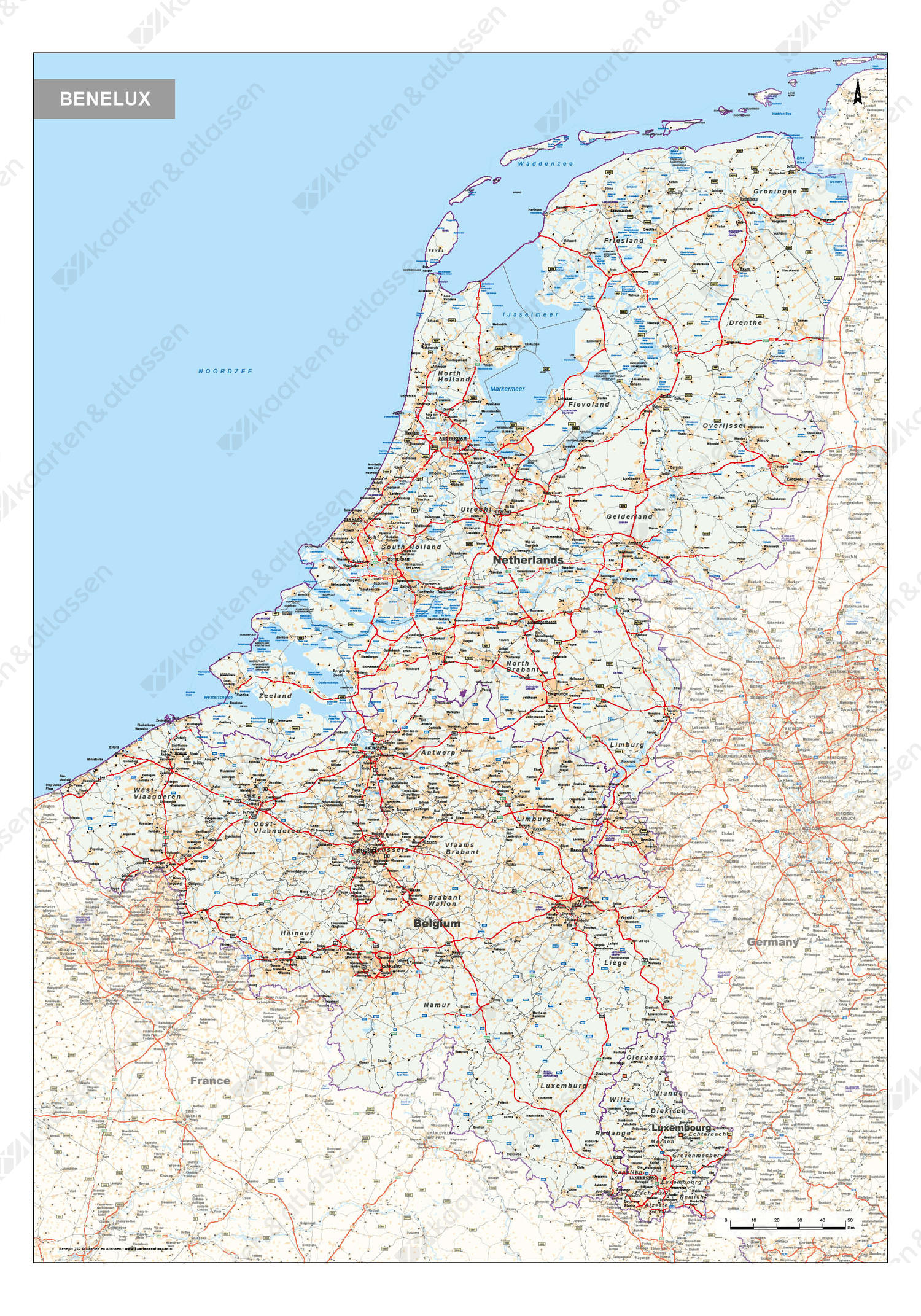 Digitale Wegenkaart Benelux Digitale Wegenkaart Benelux