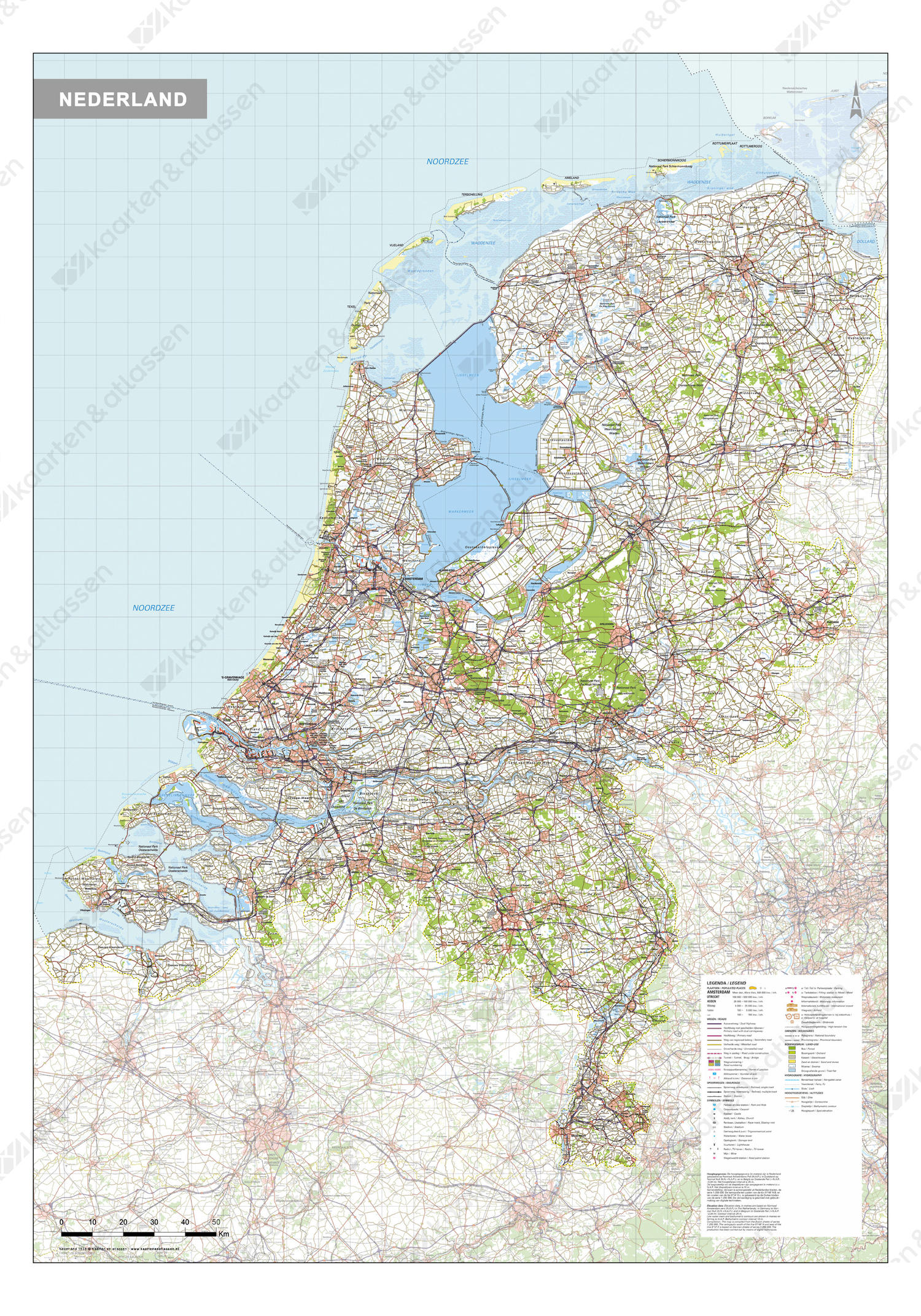 heden Continentaal kip Wegenkaart Nederland 106 | Kaarten en Atlassen.nl