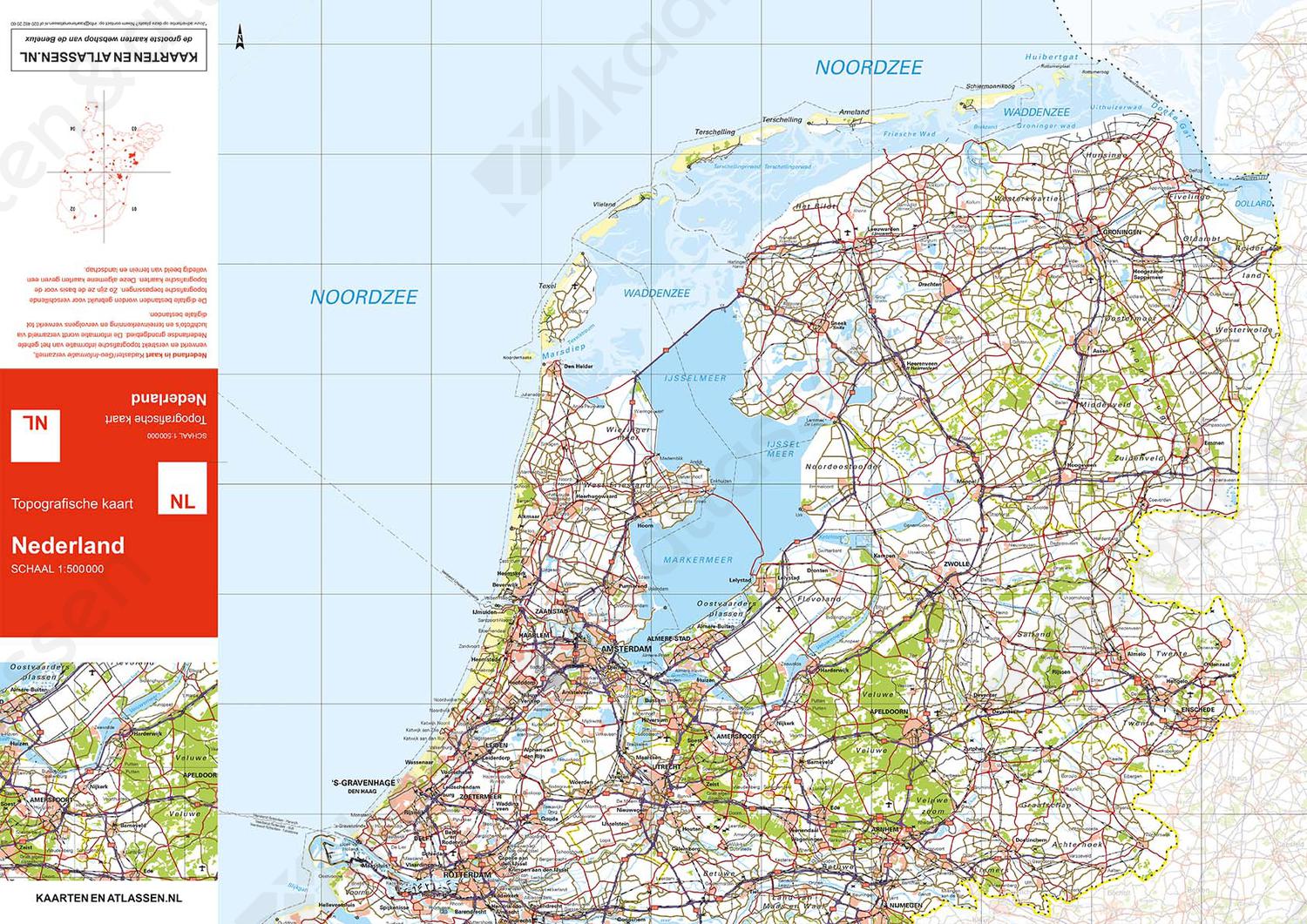 Topografische Kaart Nederland doormelle