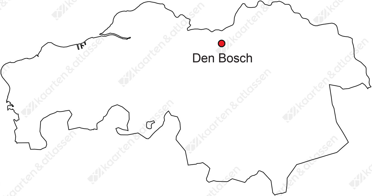Gratis digitale kaart Noord-Brabant Gratis digitale kaart Noord-Brabant
