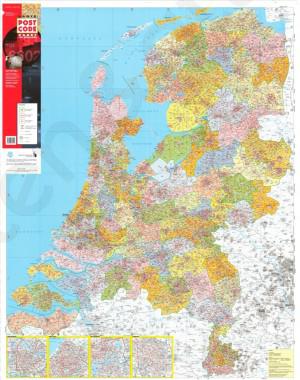 Grote Postcodekaart van Nederland Grote Postcodekaart van Nederland