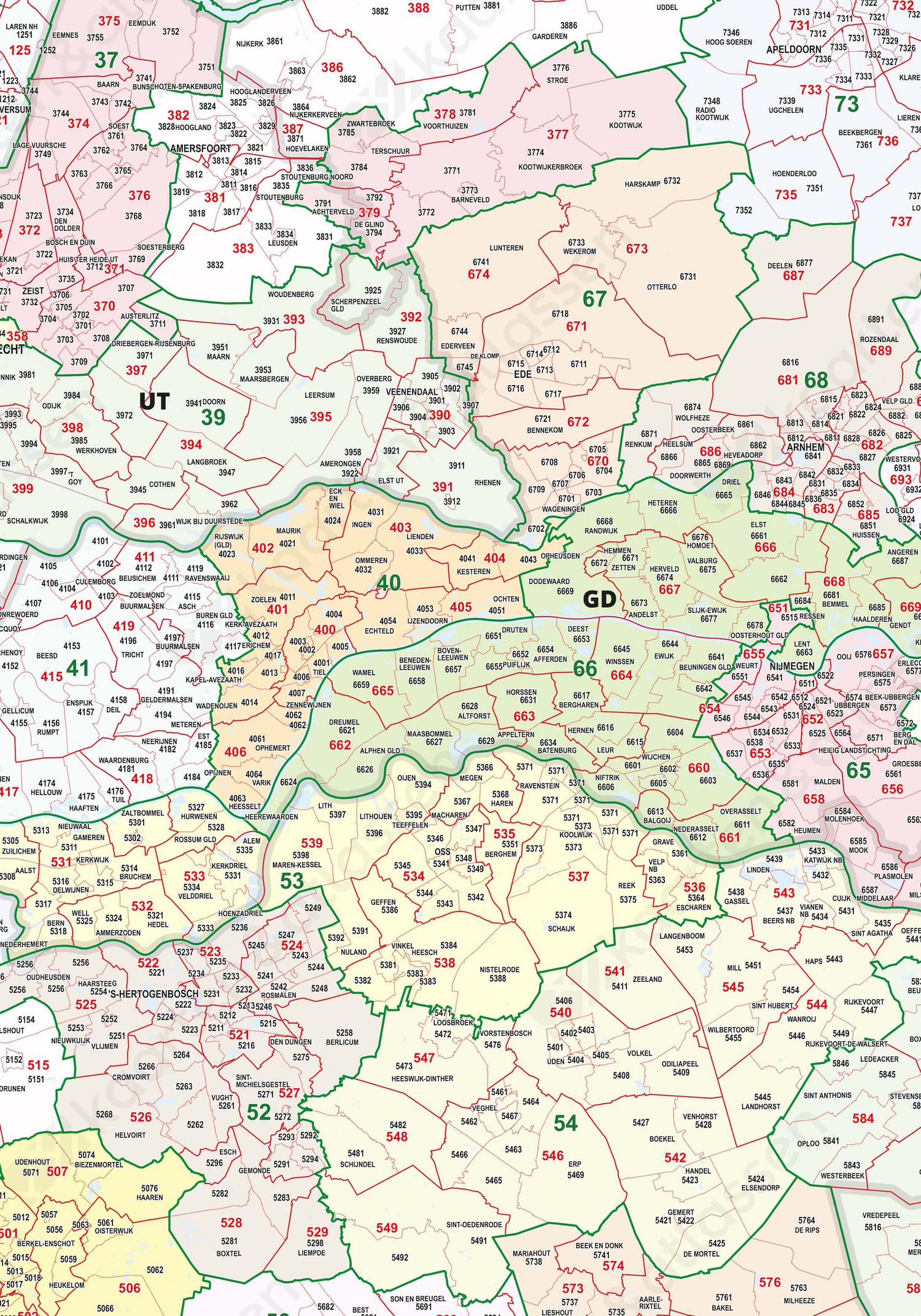 postcodekaart Nederland