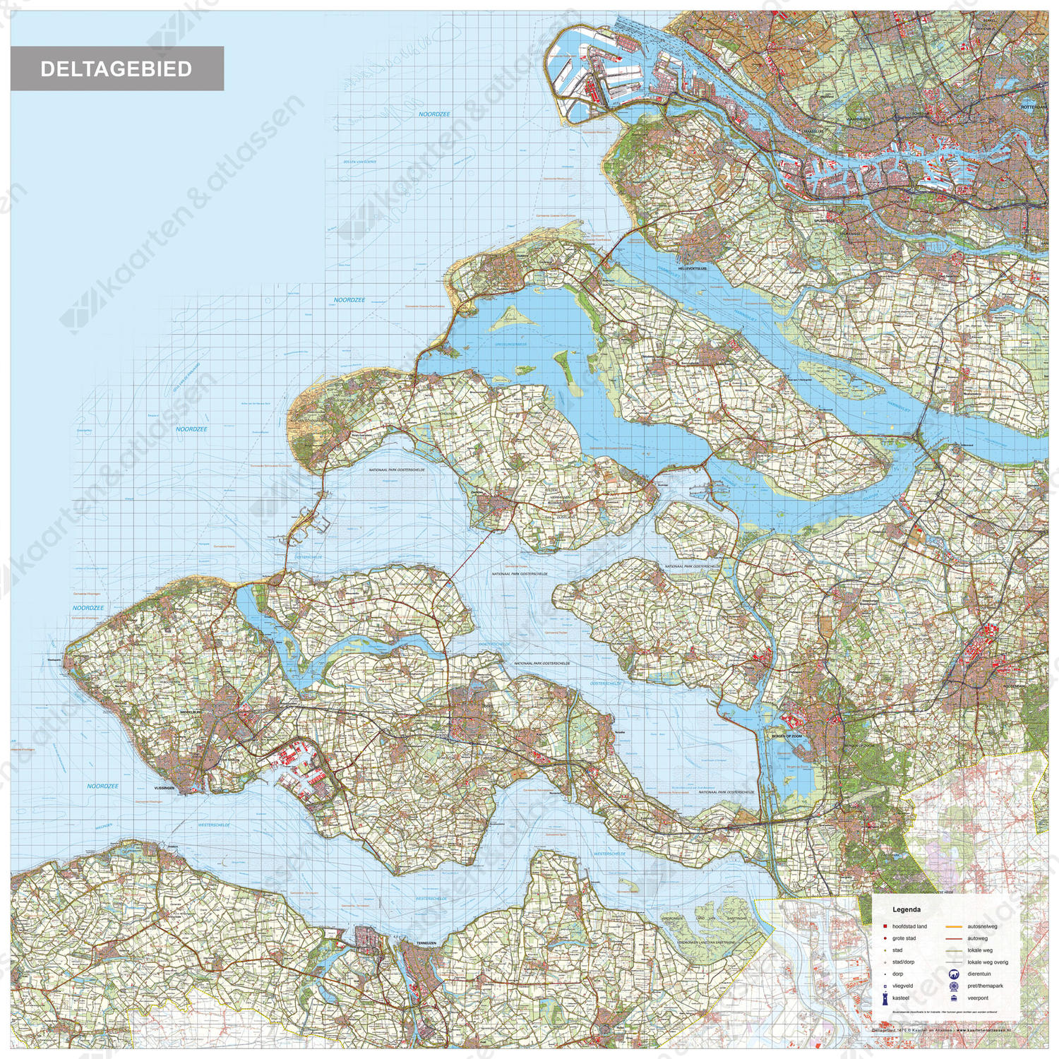 Nederlandse Delta regiokaart