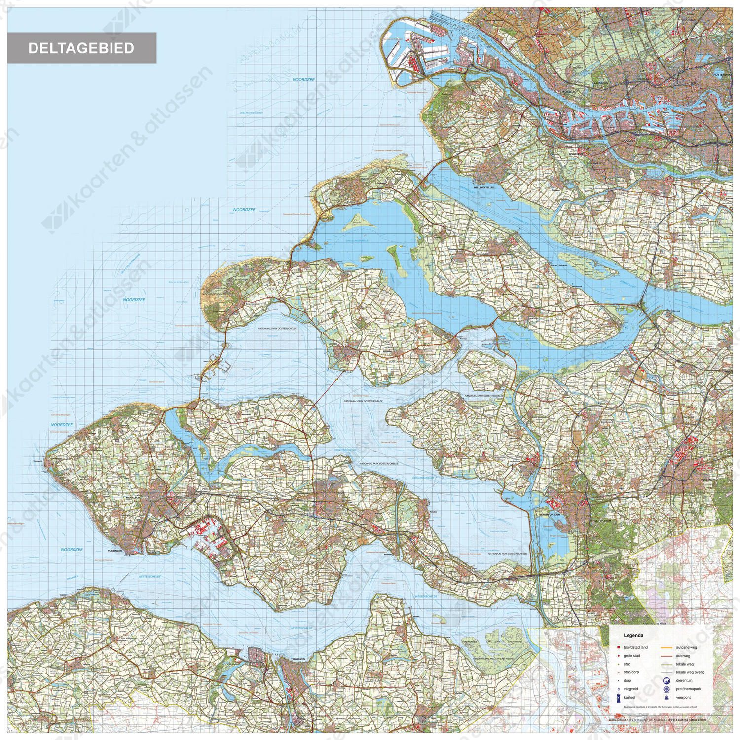 Nederlandse Delta regiokaart Nederlandse Delta regiokaart