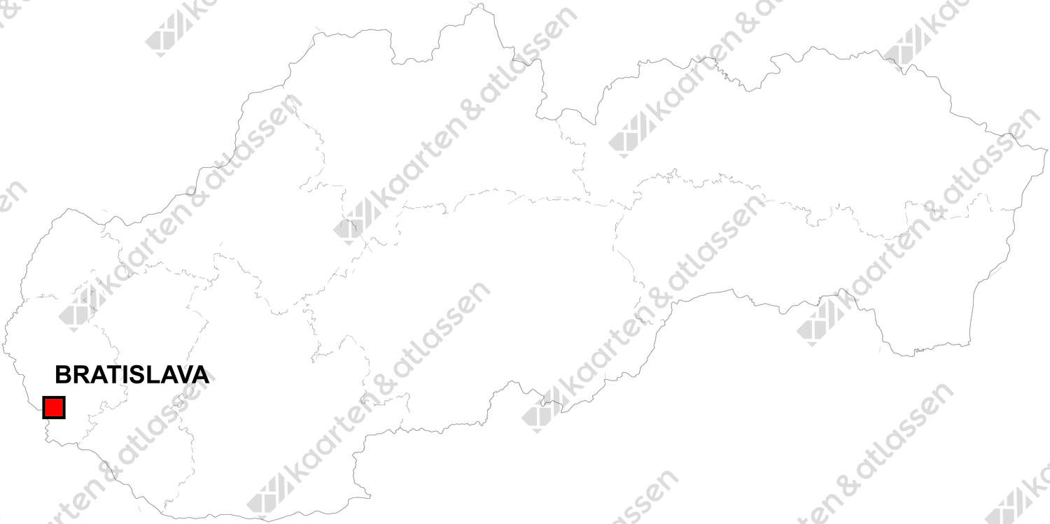 Gratis digitale kaart Slowakije