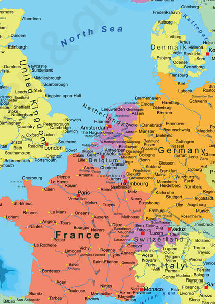 Europakaart Staatkundig
