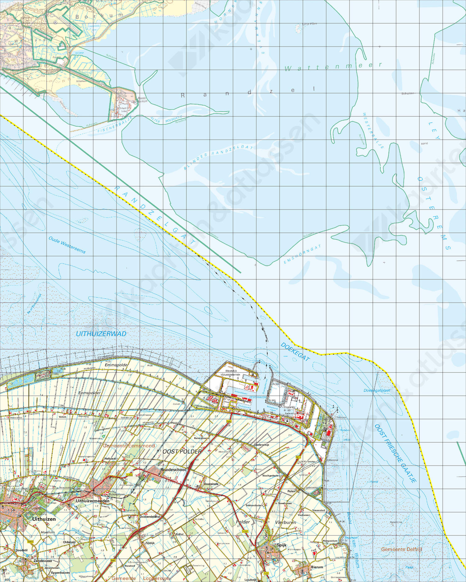 Topografische Kaart 3 Oost Uithuizen Digitale Topografische Kaart 3 Oost Uithuizen