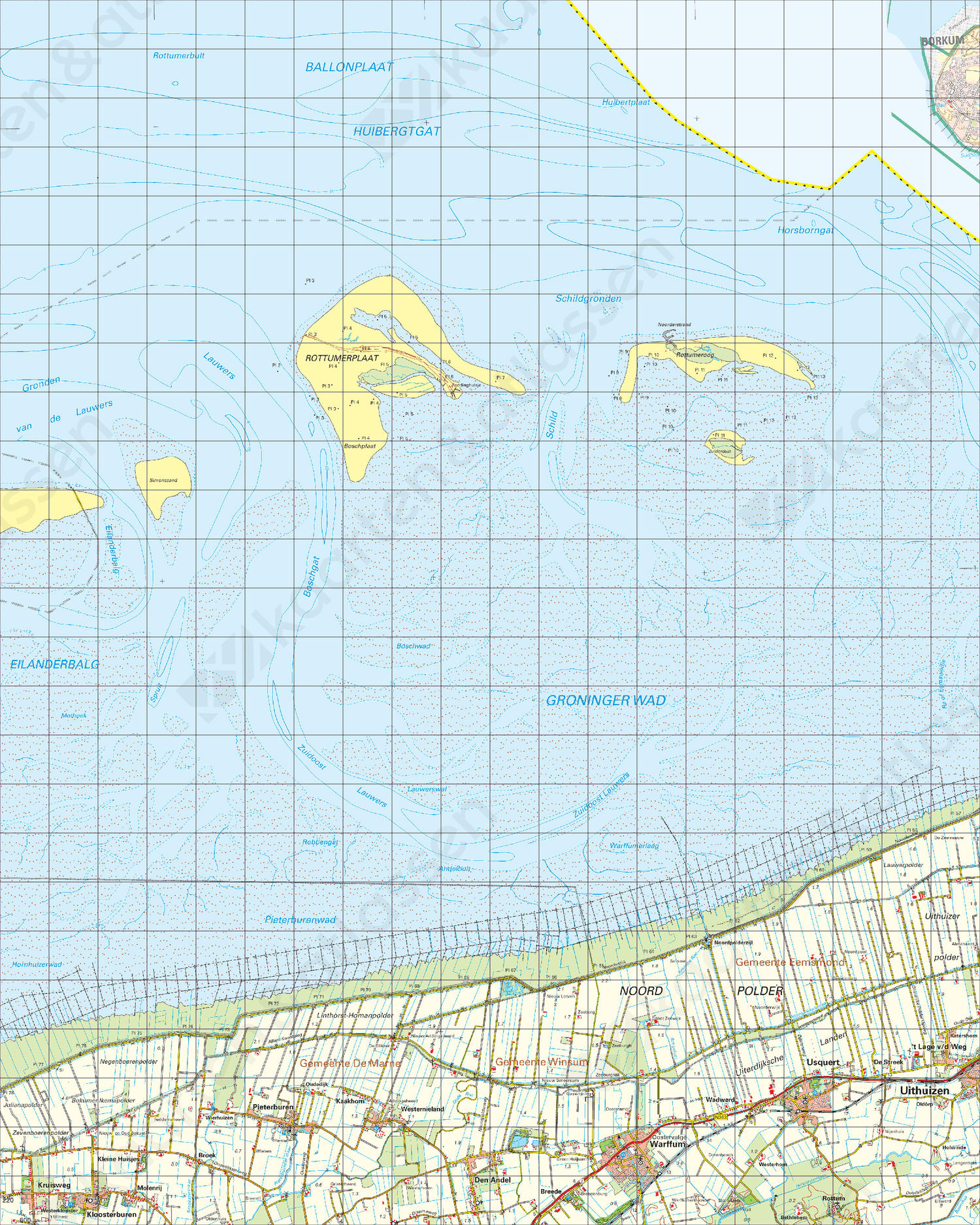 Topografische Kaart 3 West Uithuizen Digitale Topografische Kaart 3 West Uithuizen