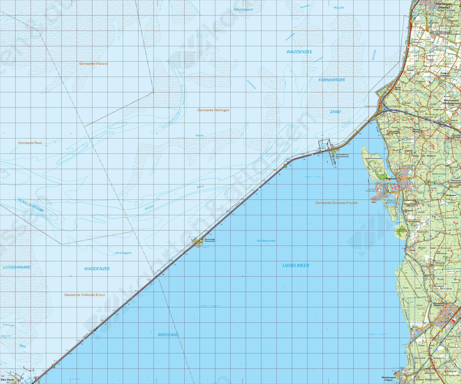 Digitale Topografische Kaart 10 West Sneek