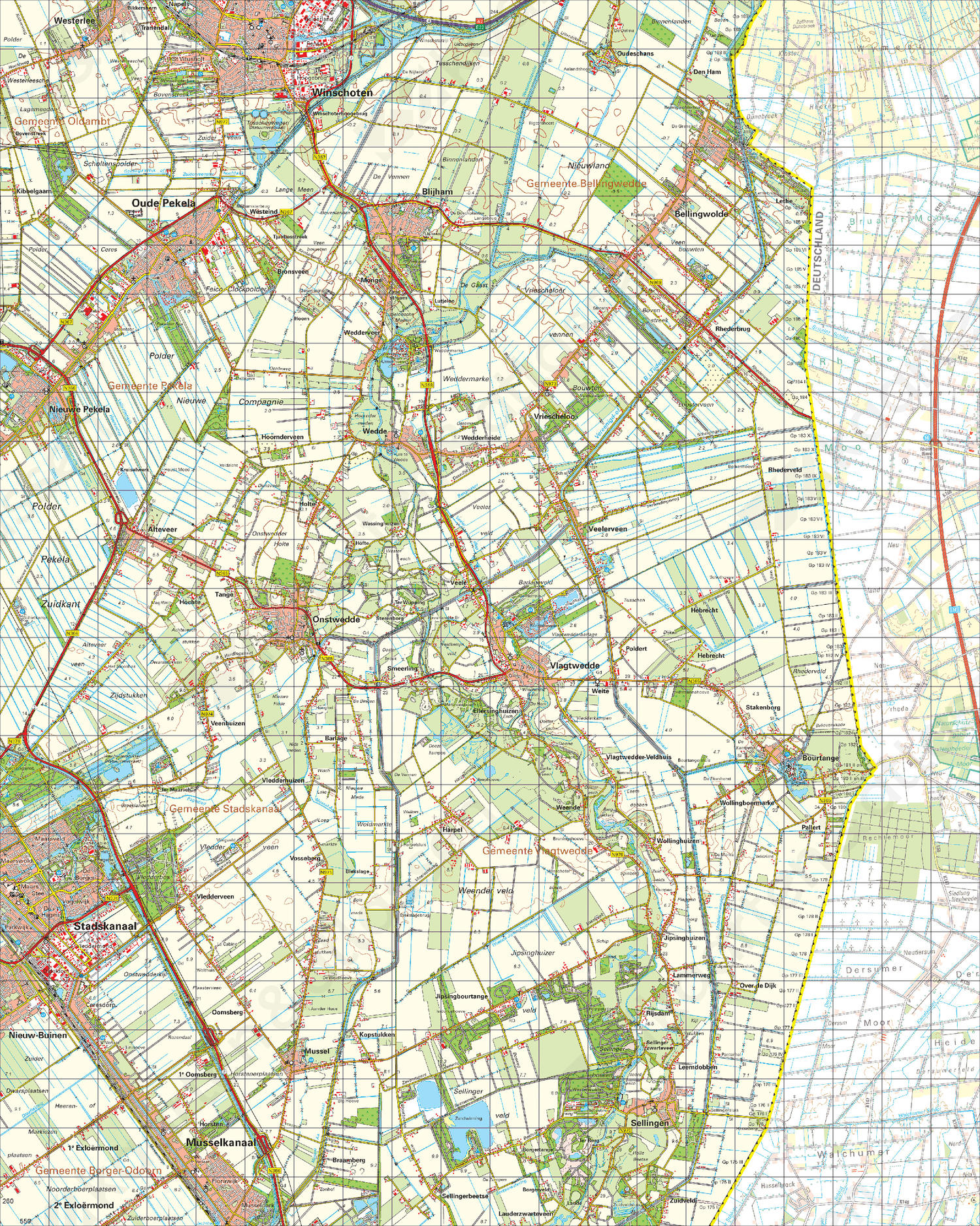 Digitale Topografische Kaart 13 West Winschoten