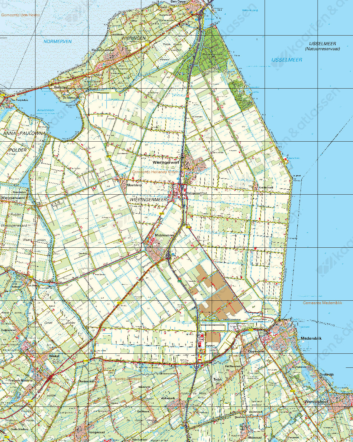 Topografische Kaart 14 Oost Medemblik Topografische Kaart 14 Oost Medemblik