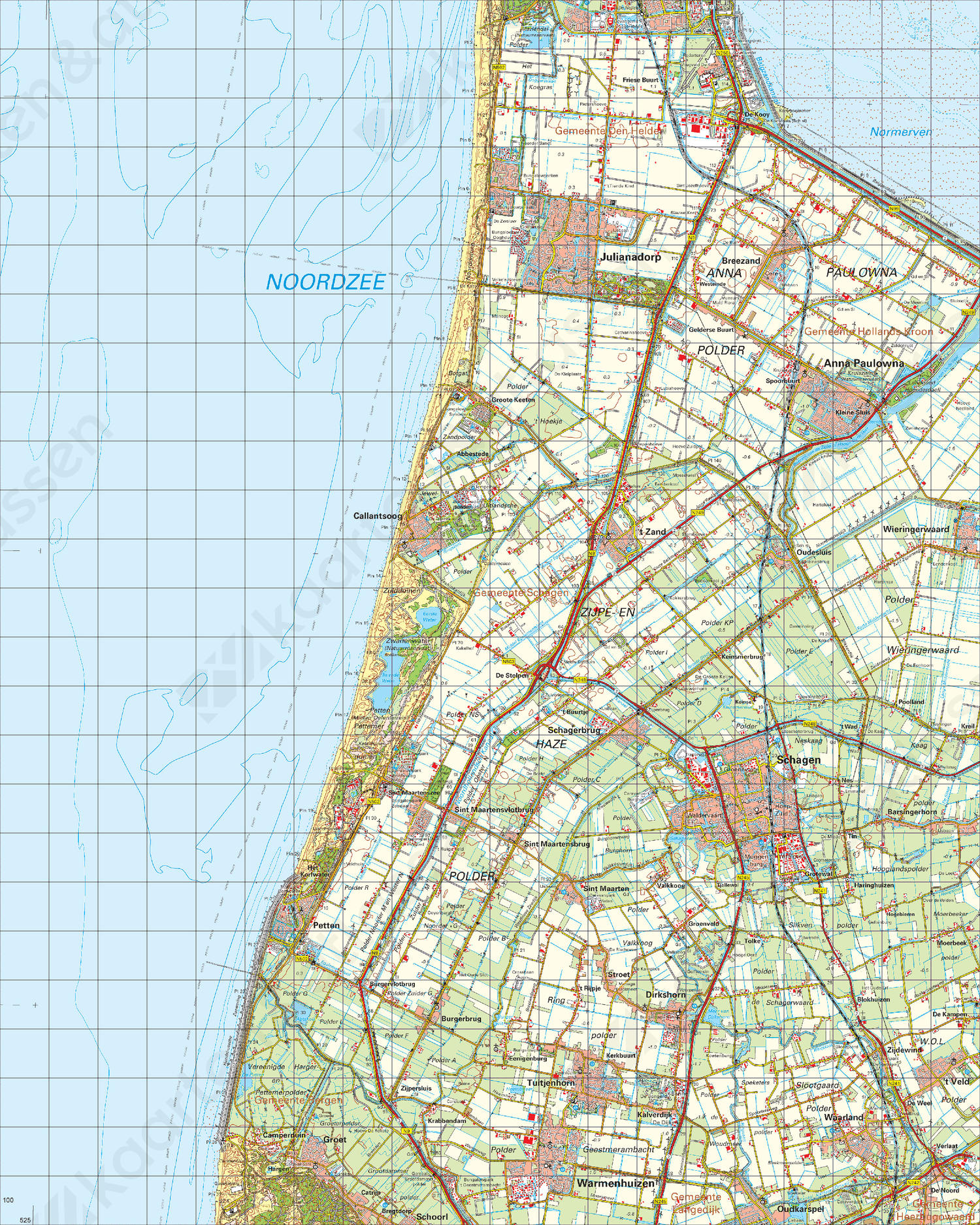 Topografische Kaart 14 West Medemblik Digitale Topografische Kaart 14 West Medemblik