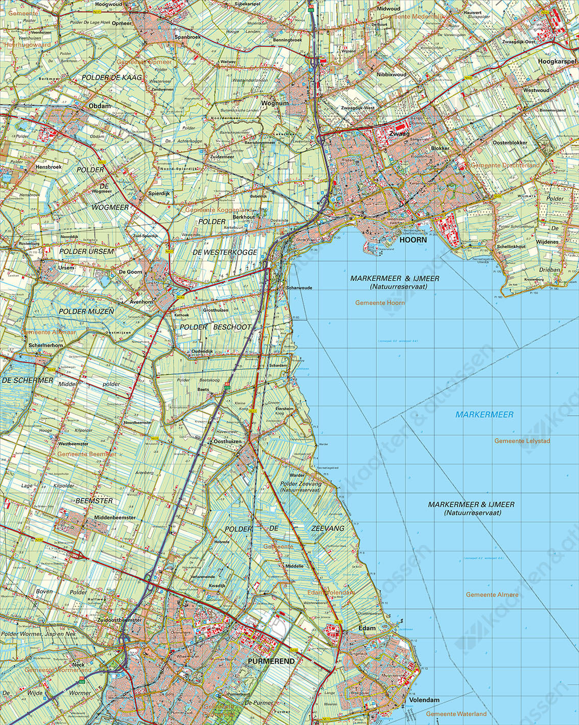 Digitale Topografische Kaart 19 Oost Alkmaar