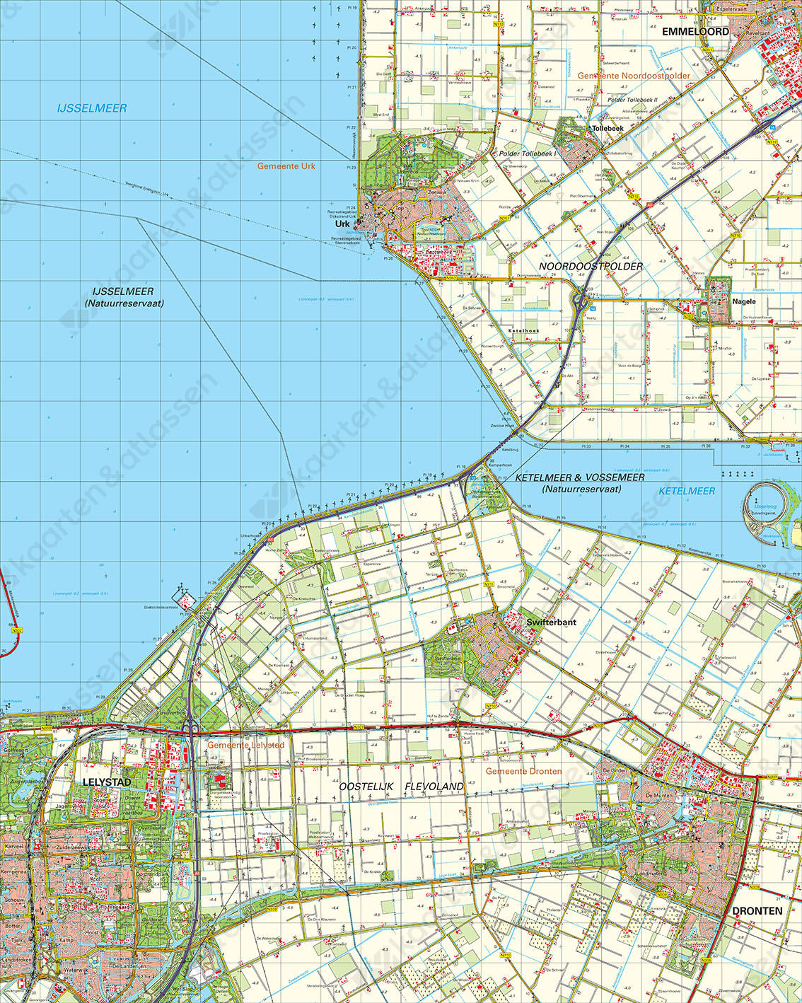 Digitale Topografische Kaart 20 Oost Lelystad Digitale Topografische Kaart 20 Oost Lelystad