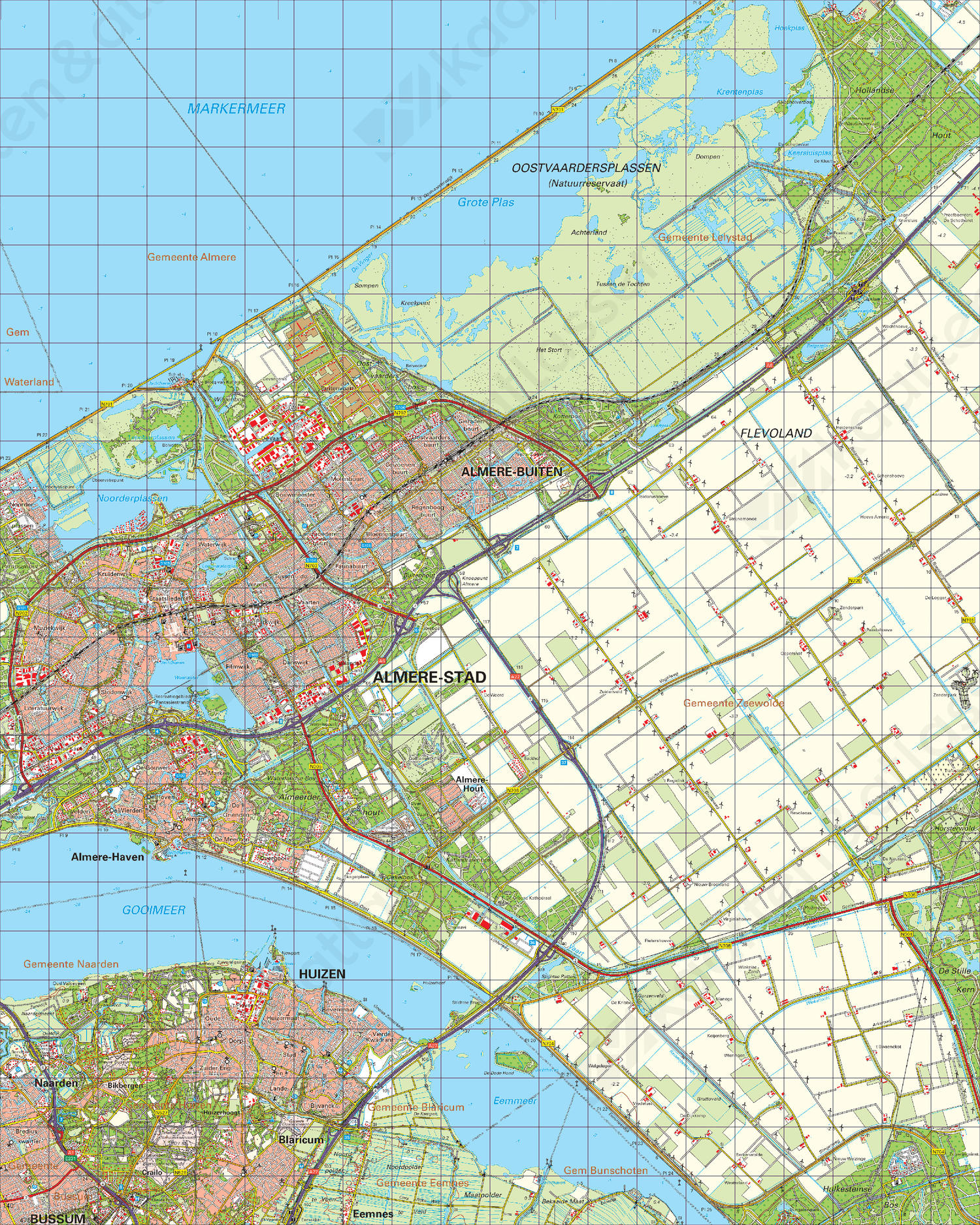 Topografische Kaart 26 West Harderwijk Digitale Topografische Kaart 26 West Harderwijk