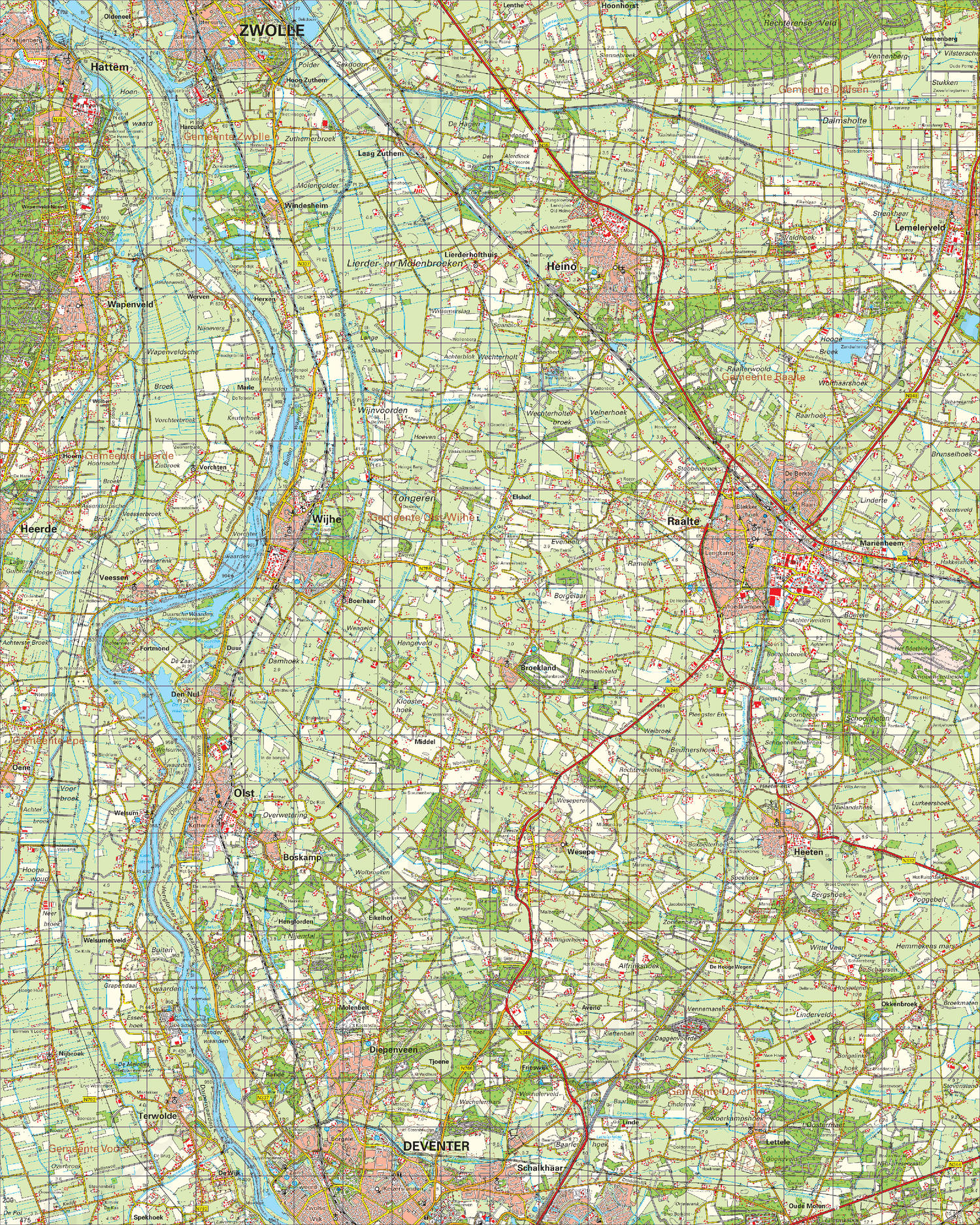 Topografische Kaart 27 Oost Heerde Digitale Topografische Kaart 27 Oost Heerde
