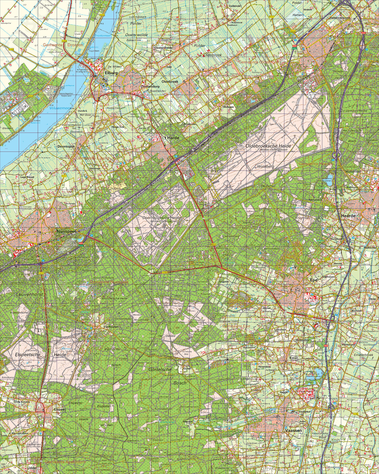 Topografische Kaart 27 West Heerde