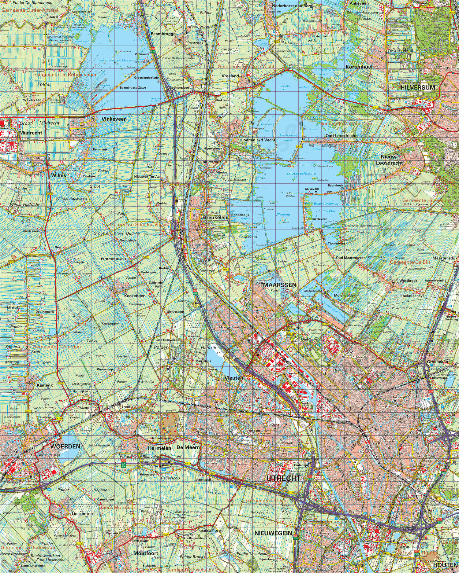 Digitale Topografische Kaart 31 Oost Utrecht