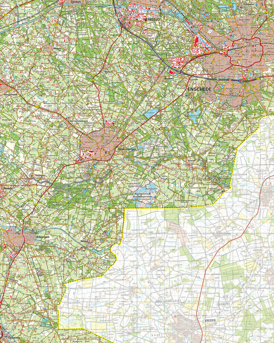 Digitale Topografische Kaart 34 Oost Enschede