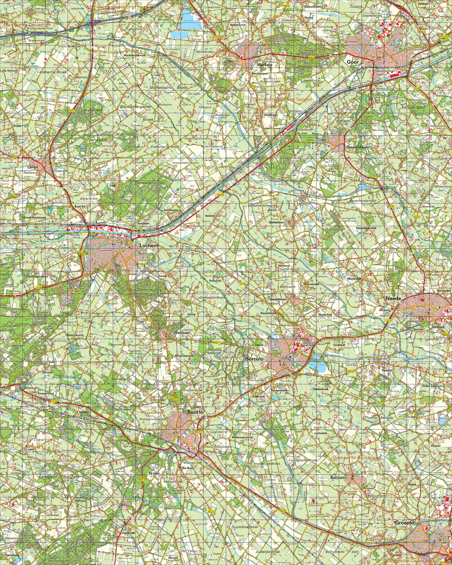 Digitale Topografische Kaart 34 West Enschede