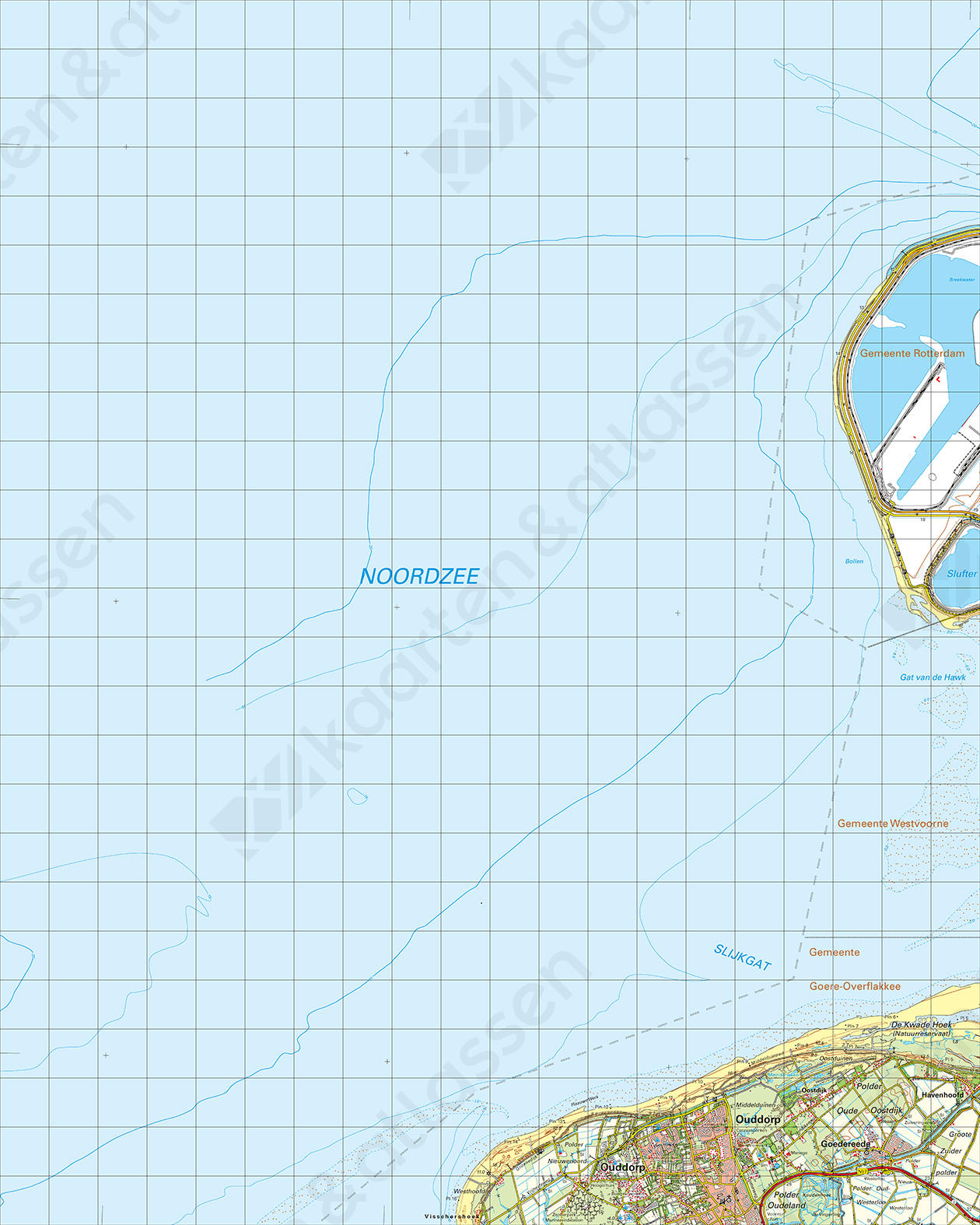 Topografische Kaart 36 Oost Goedereede