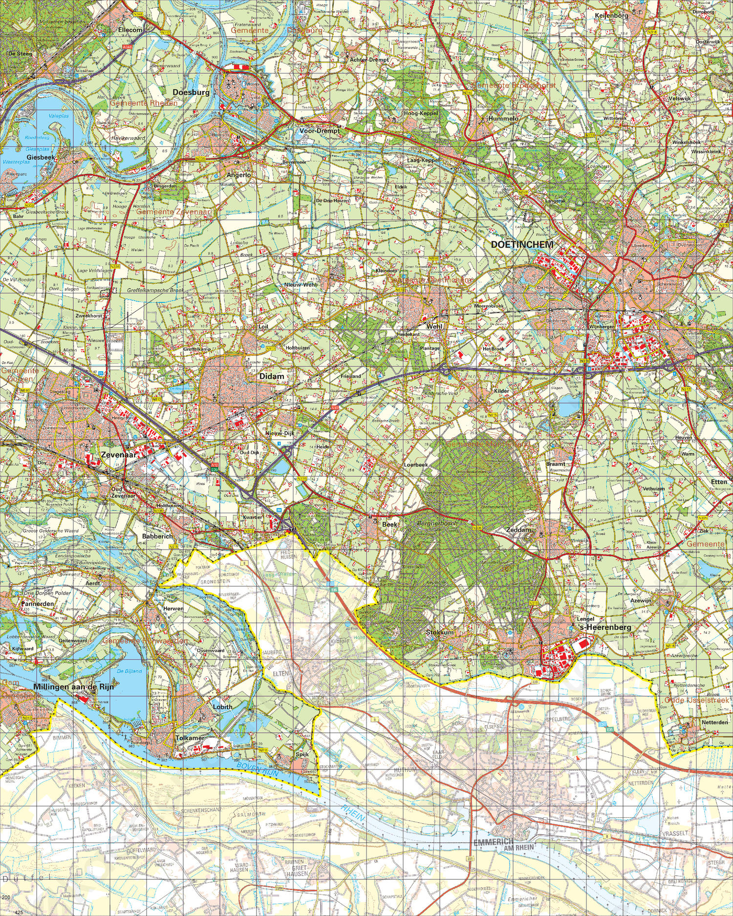 Digitale Topografische Kaart 40 Oost Arnhem