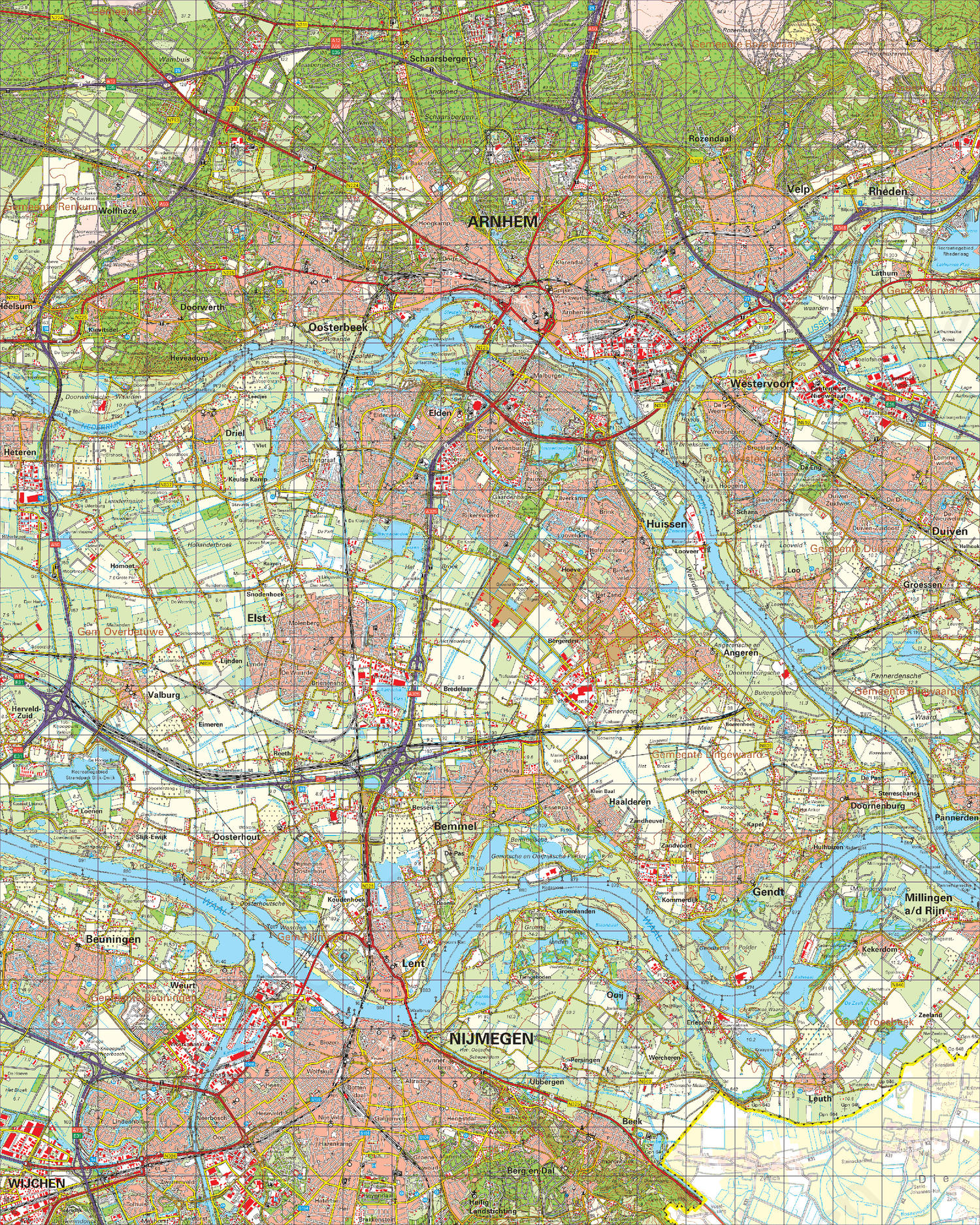 Topografische Kaart 40 West Arnhem