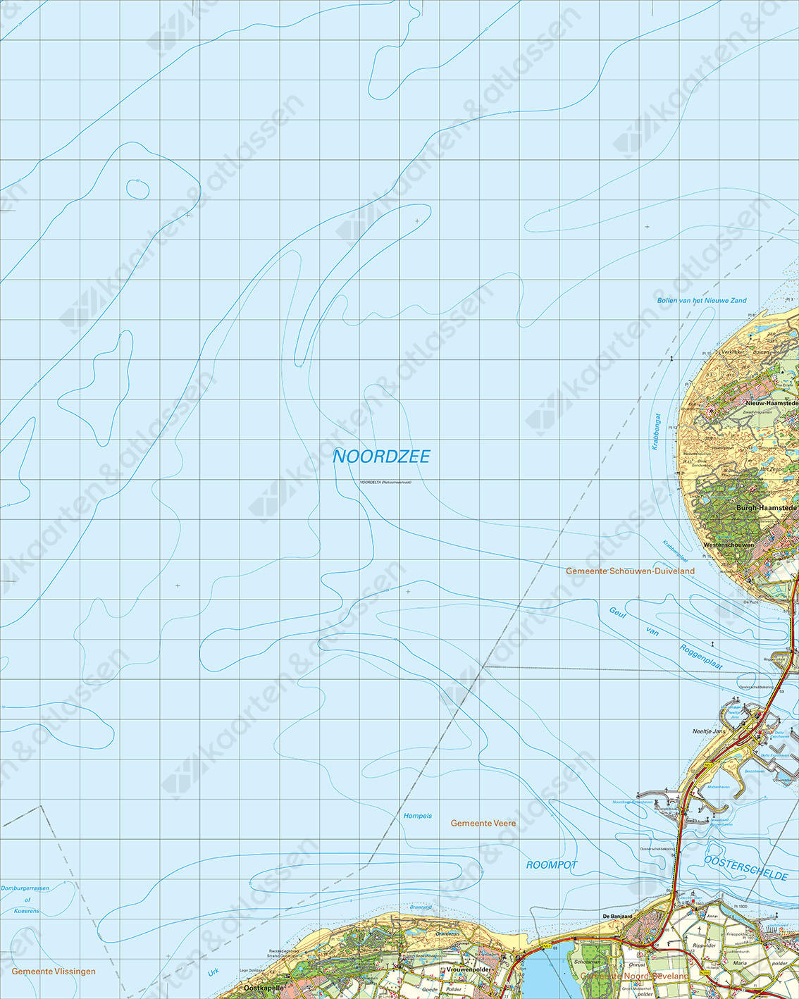 Digitale Topografische Kaart 42 West Zierikzee