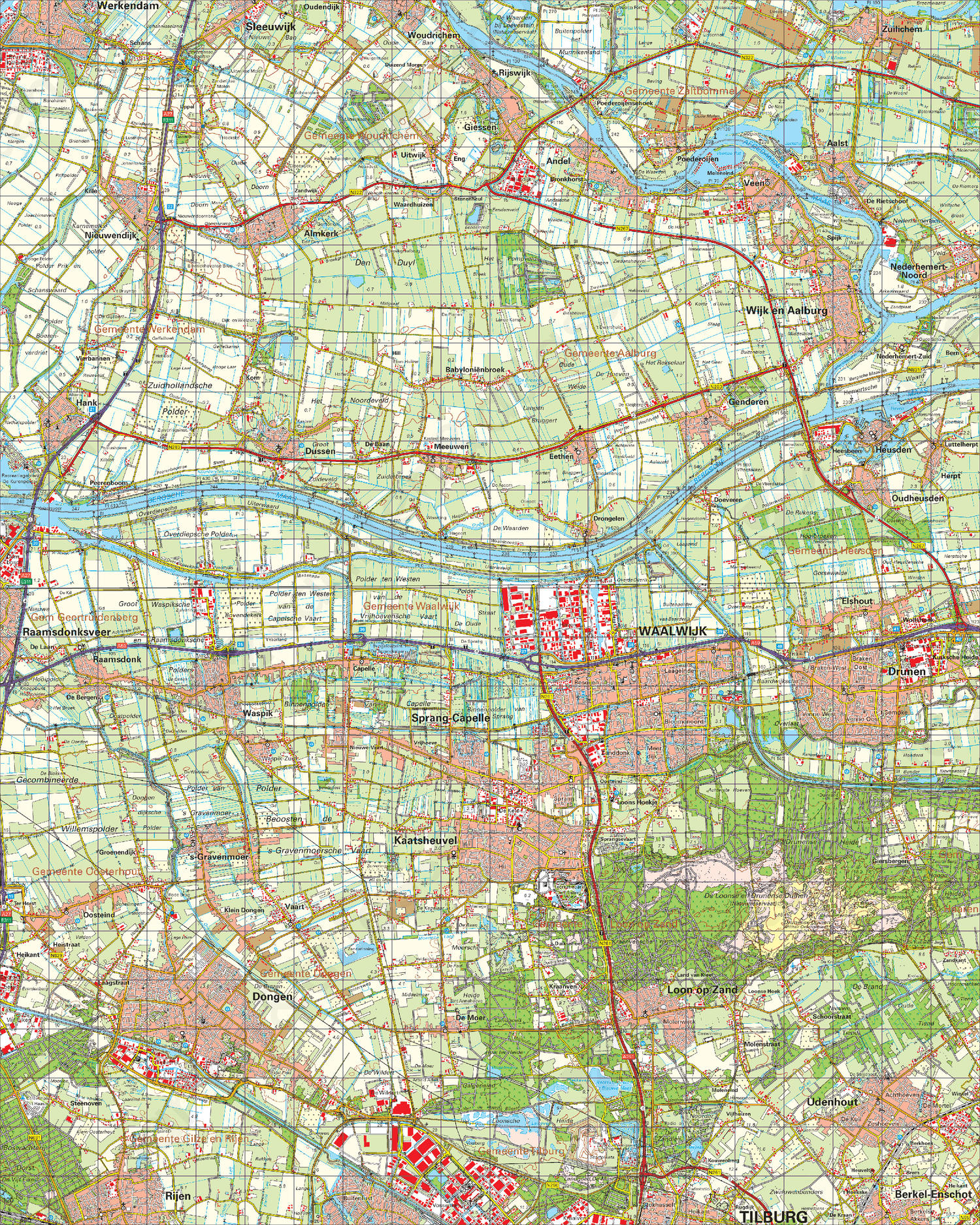 Topografische Kaart 44 Oost Oosterhout Digitale Topografische Kaart 44 Oost Oosterhout