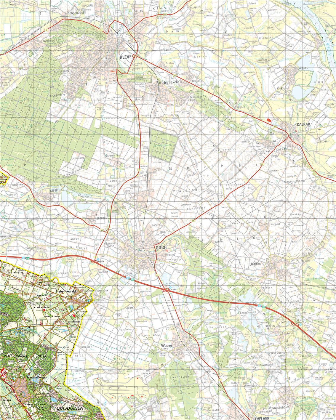 Digitale Topografische Kaart 46 Oost Gennep