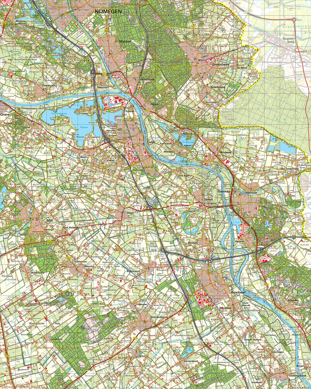 Topografische Kaart 46 West Gennep