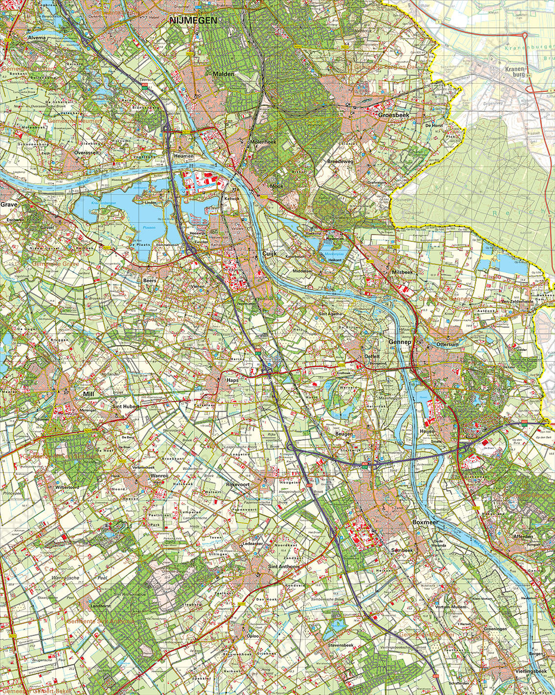 Digitale Topografische Kaart 46 West Gennep Digitale Topografische Kaart 46 West Gennep