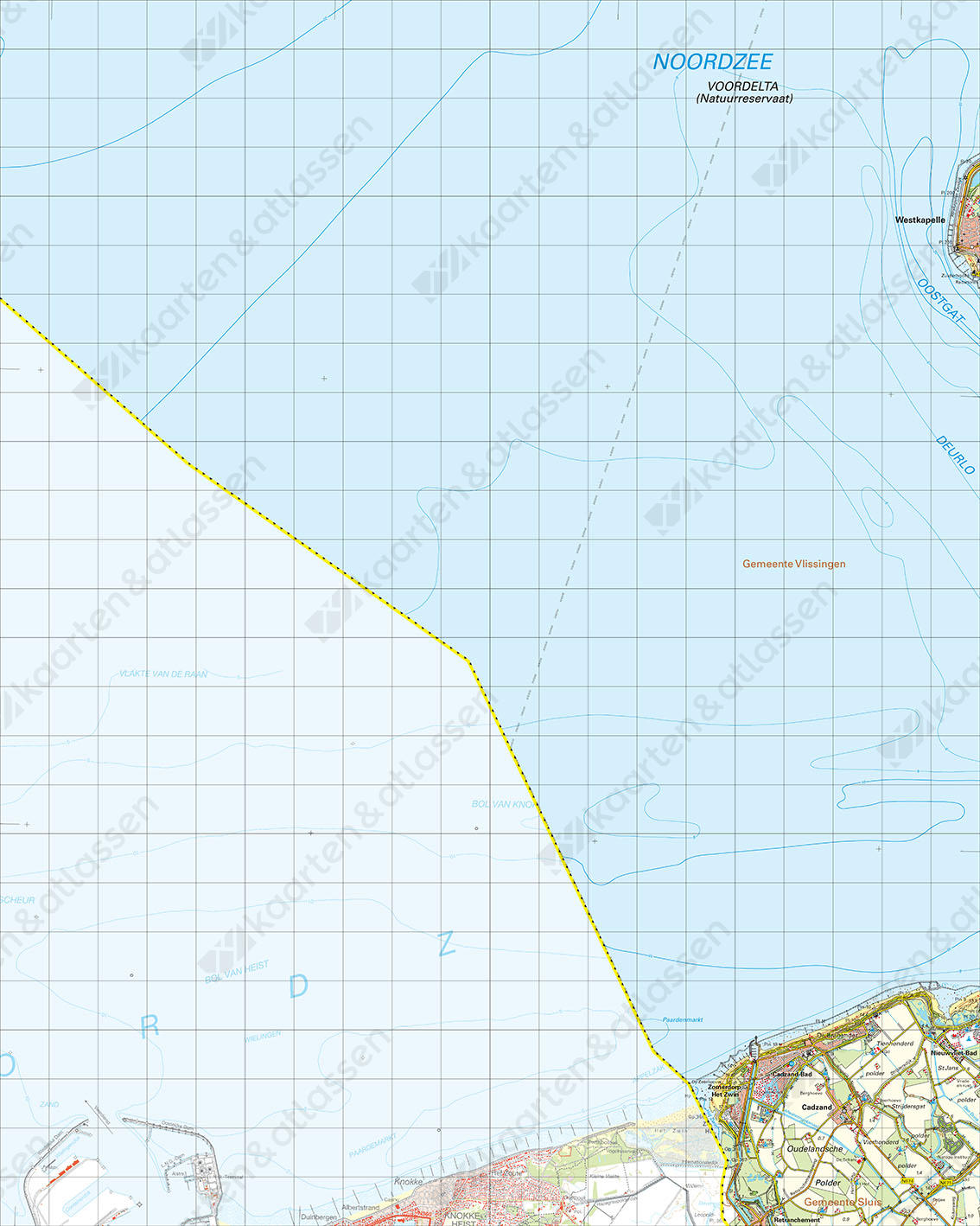 Digitale Topografische Kaart 47 Oost Cadzand