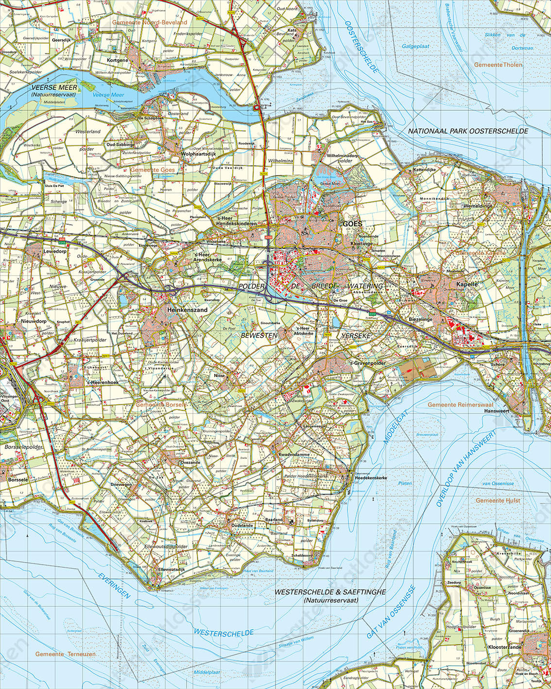 Topografische Kaart 48 Oost Middelburg